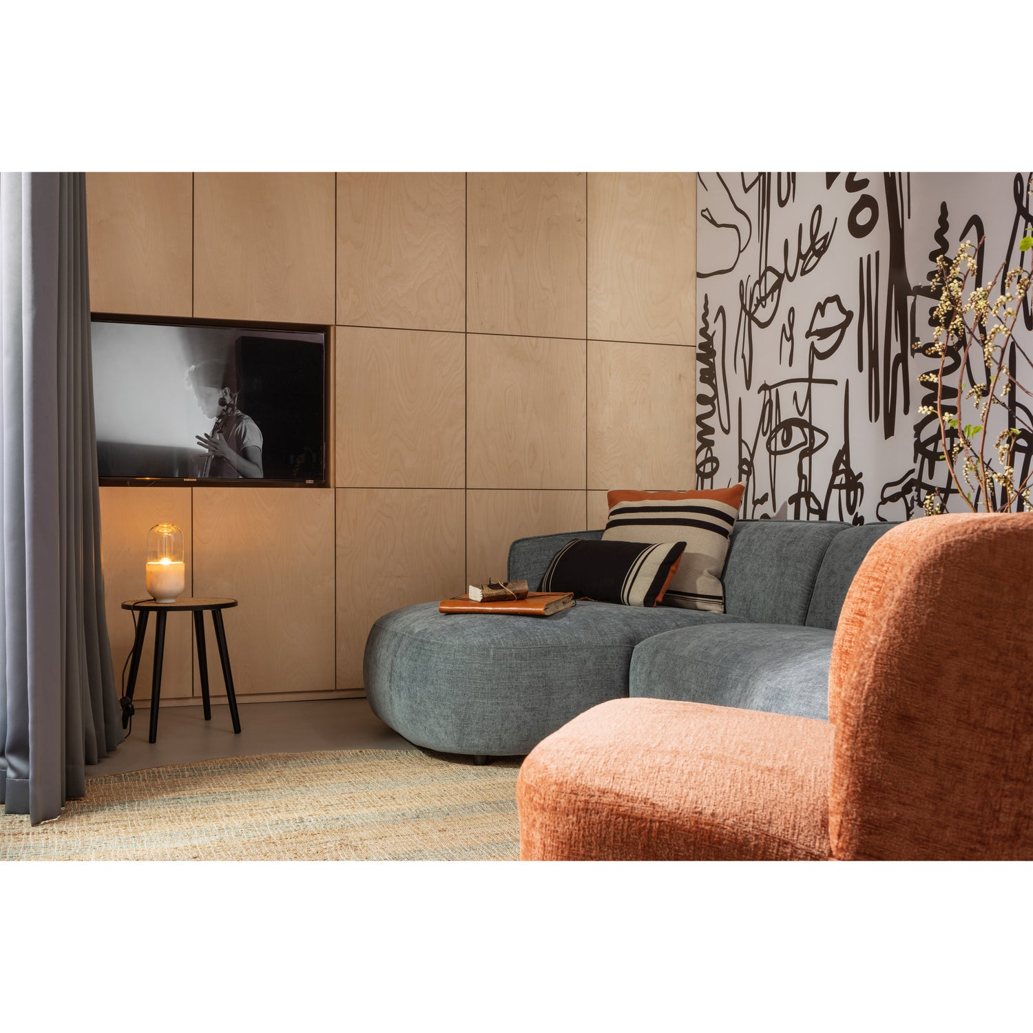 Atty draaifauteuil grove melange grijs [fsc]