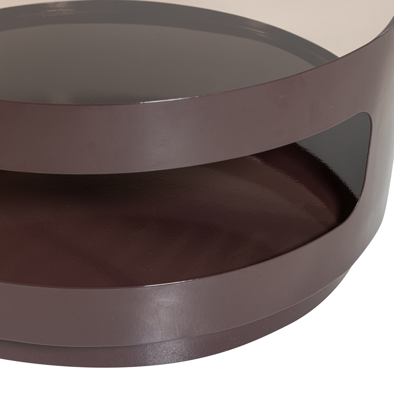 Sero salontafel metaal/glas bruin