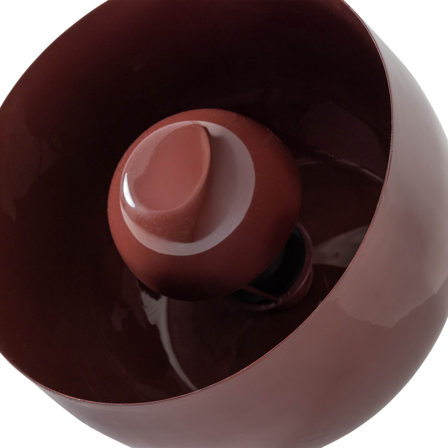Mero tafellamp 25xo26 cm metaal hoogglans rood