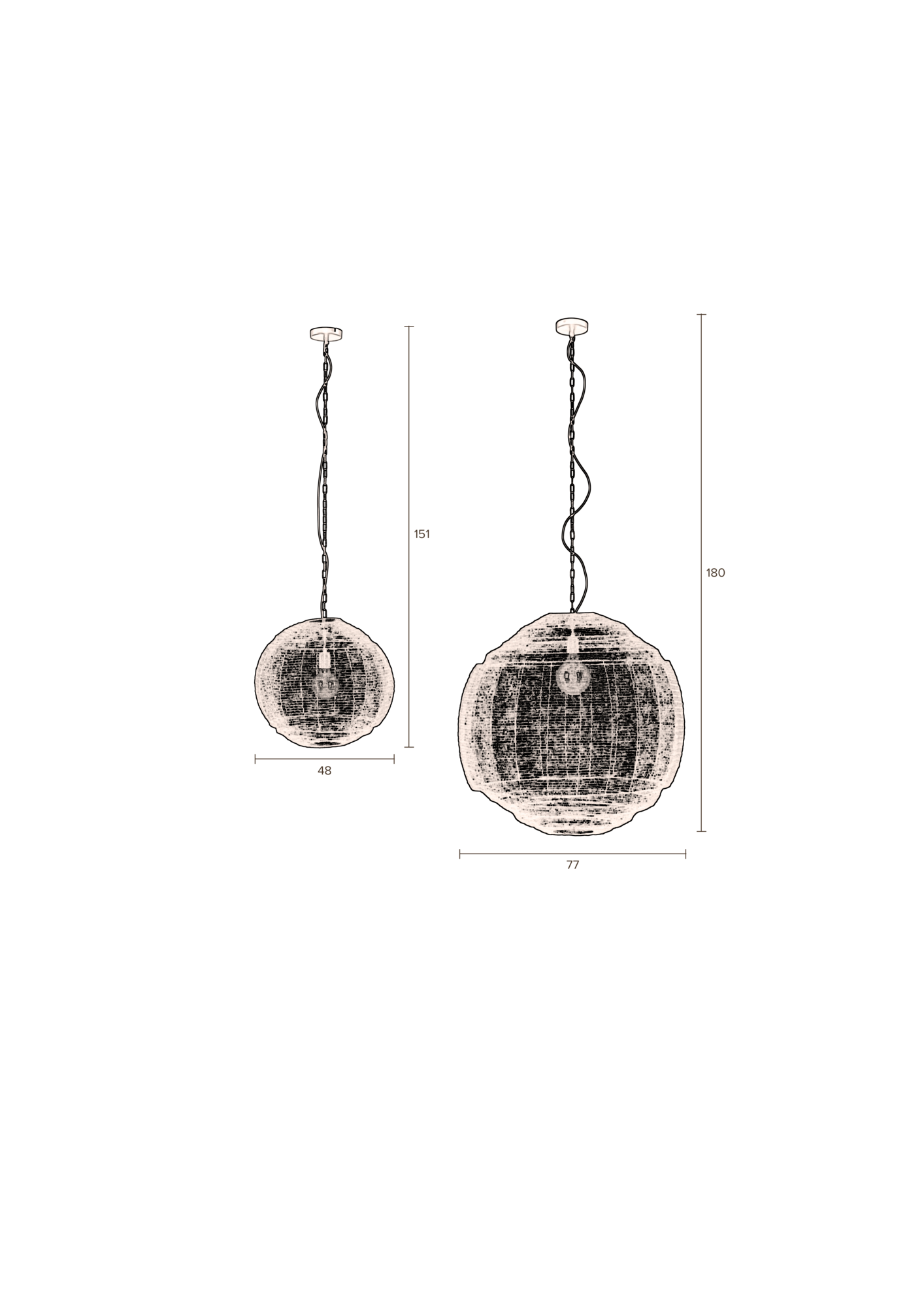Dutchbone hanglamp Meezan