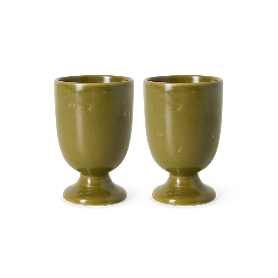 HKliving Servies Farmhouse Ceramics Bekers - set van 2