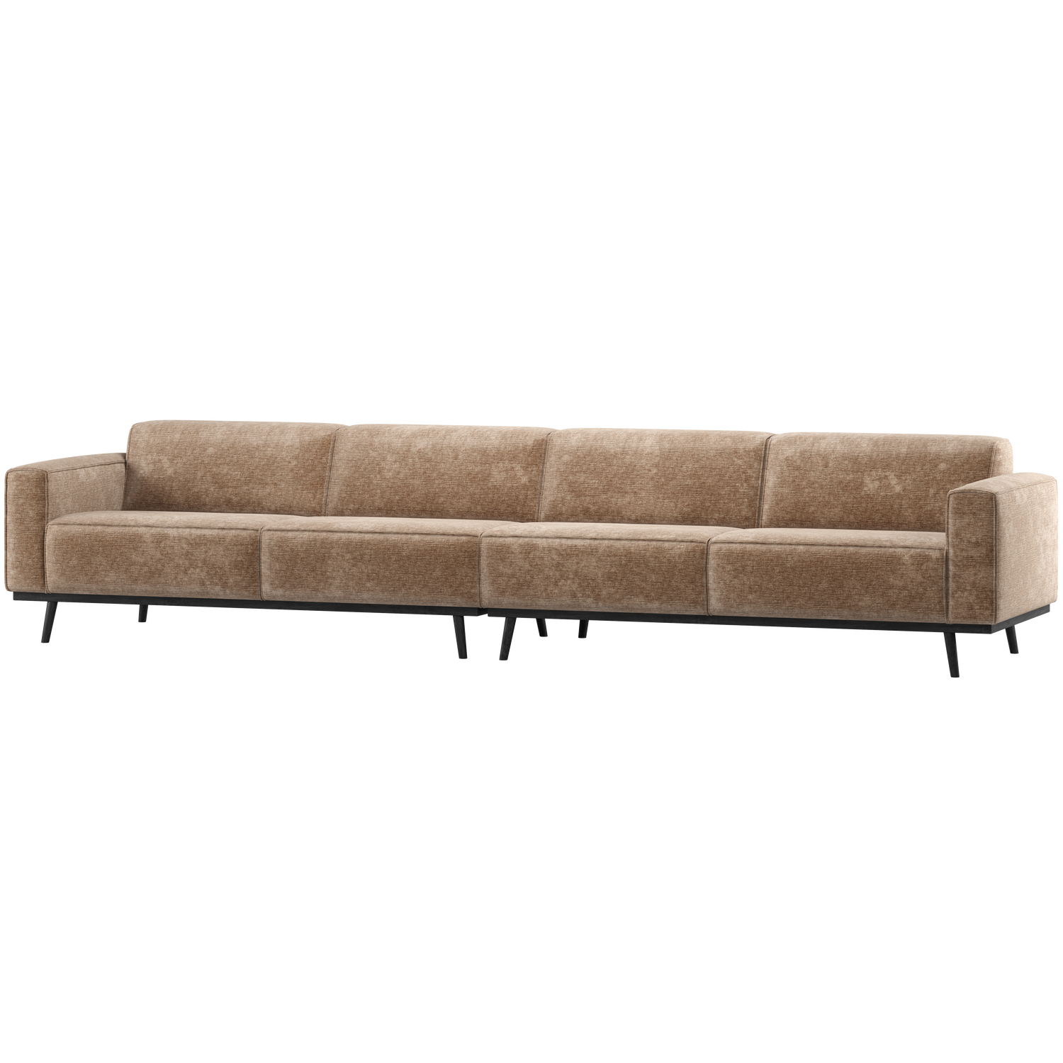 Statement xl 4-zits bank 372 cm lichtbruin melange