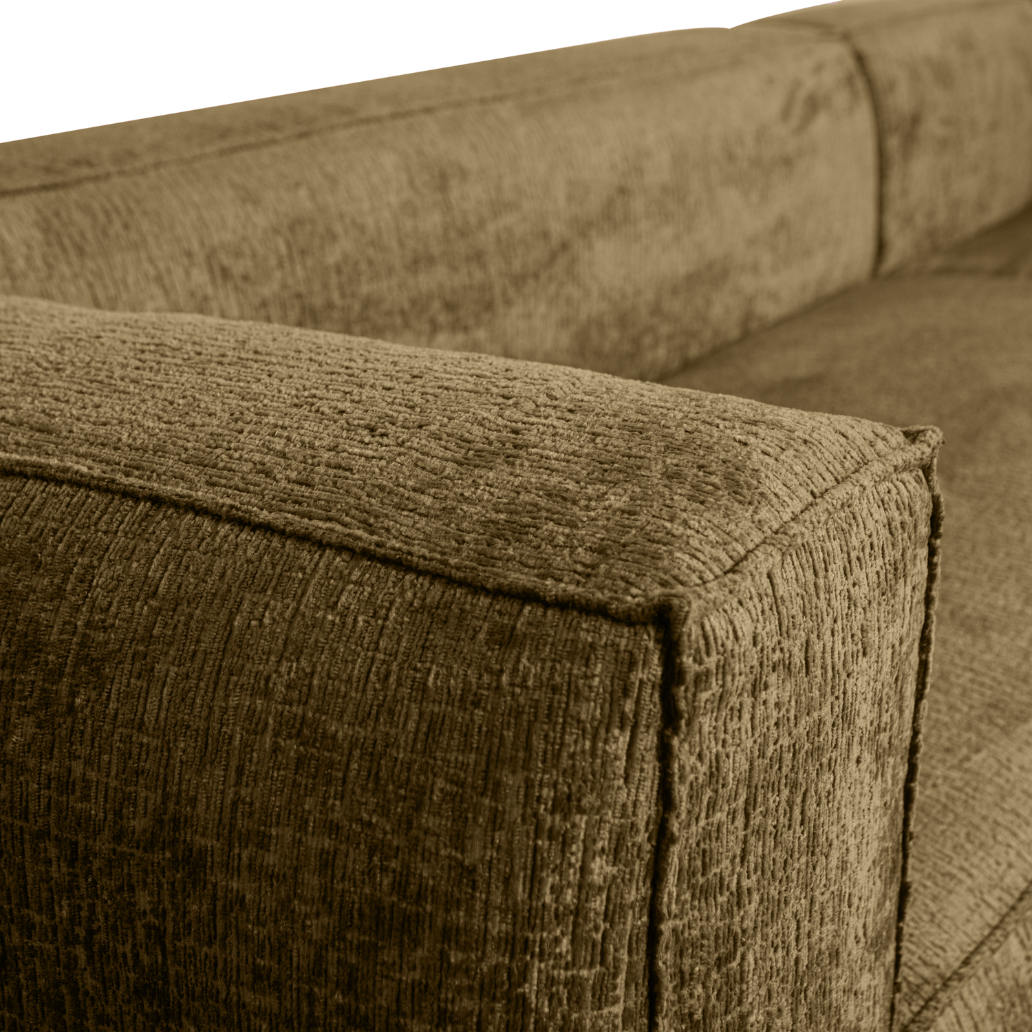 Bean hoekbank rechts chenille velvet taupe