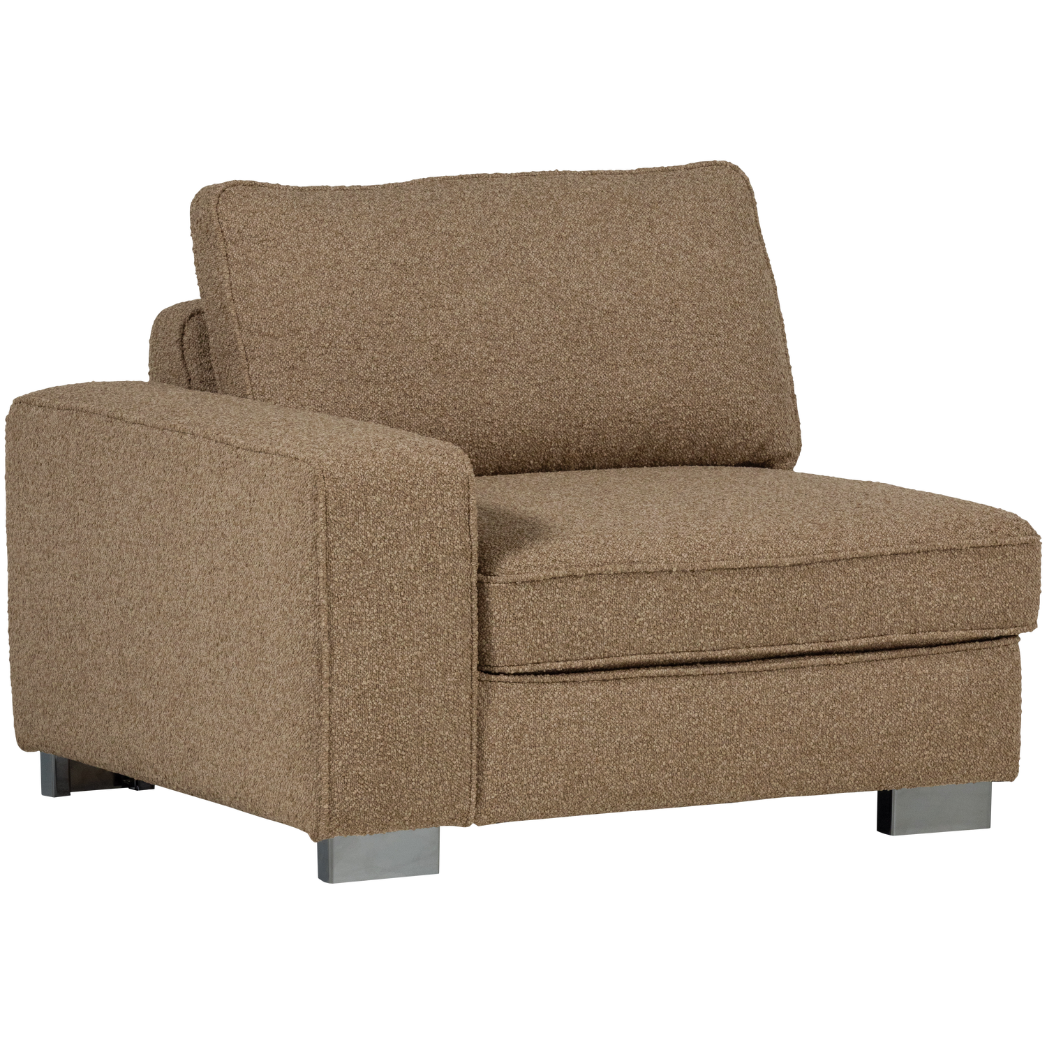 Lazy 1-zits element met arm links boucle antraciet