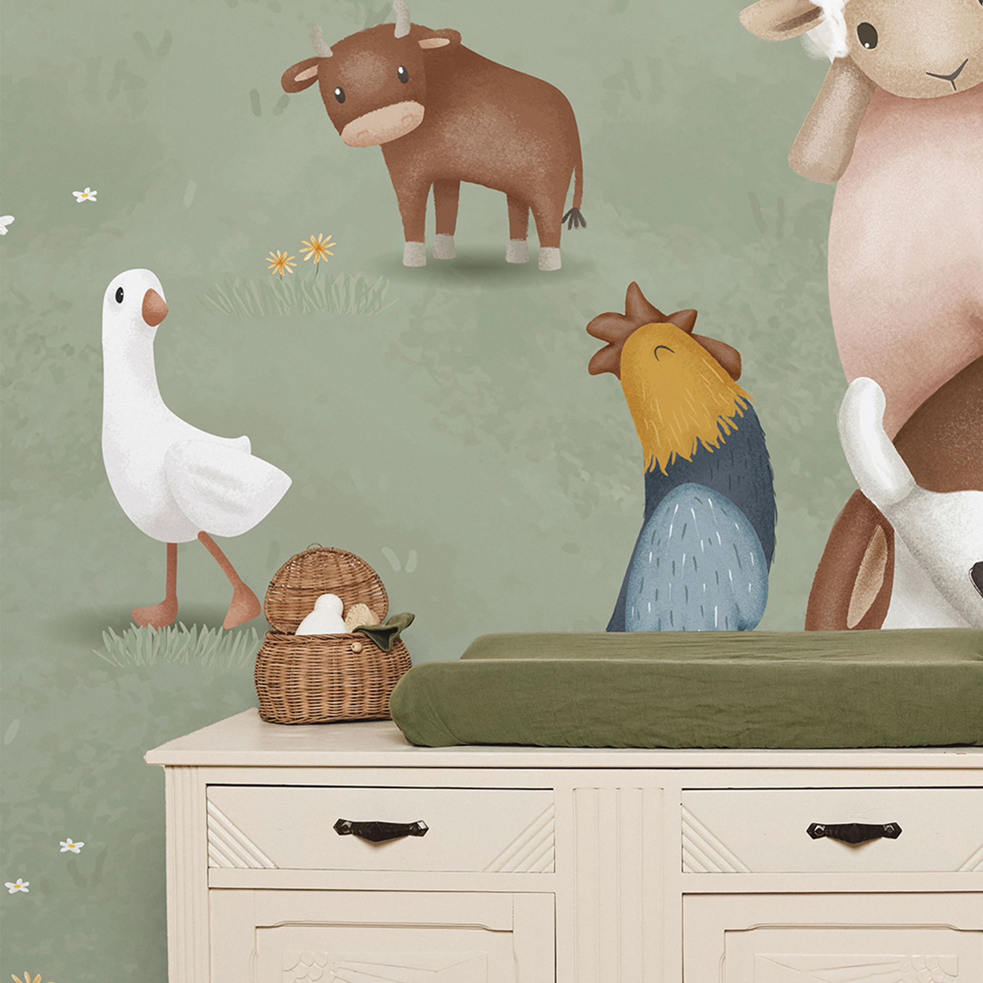 Digitaal behang Little Farm
