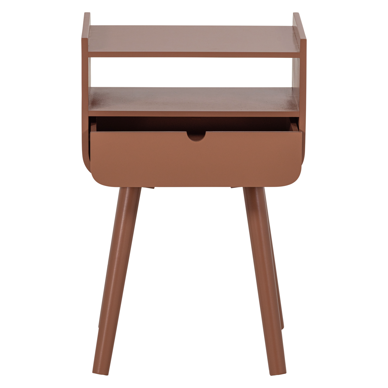 Nils nachtkastje/bijzettafel hout oudroze [fsc]