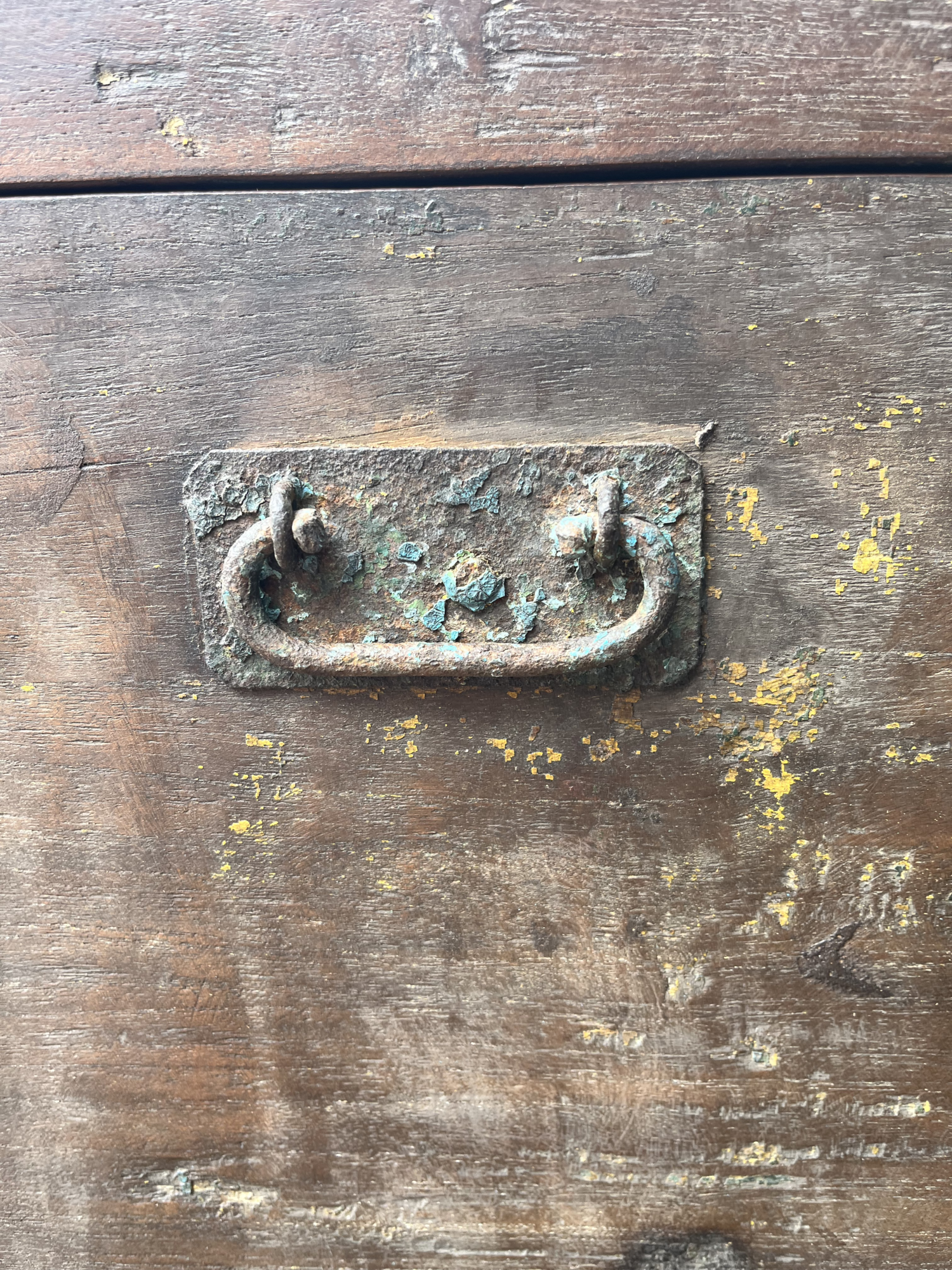Oude opbergkist uniek item