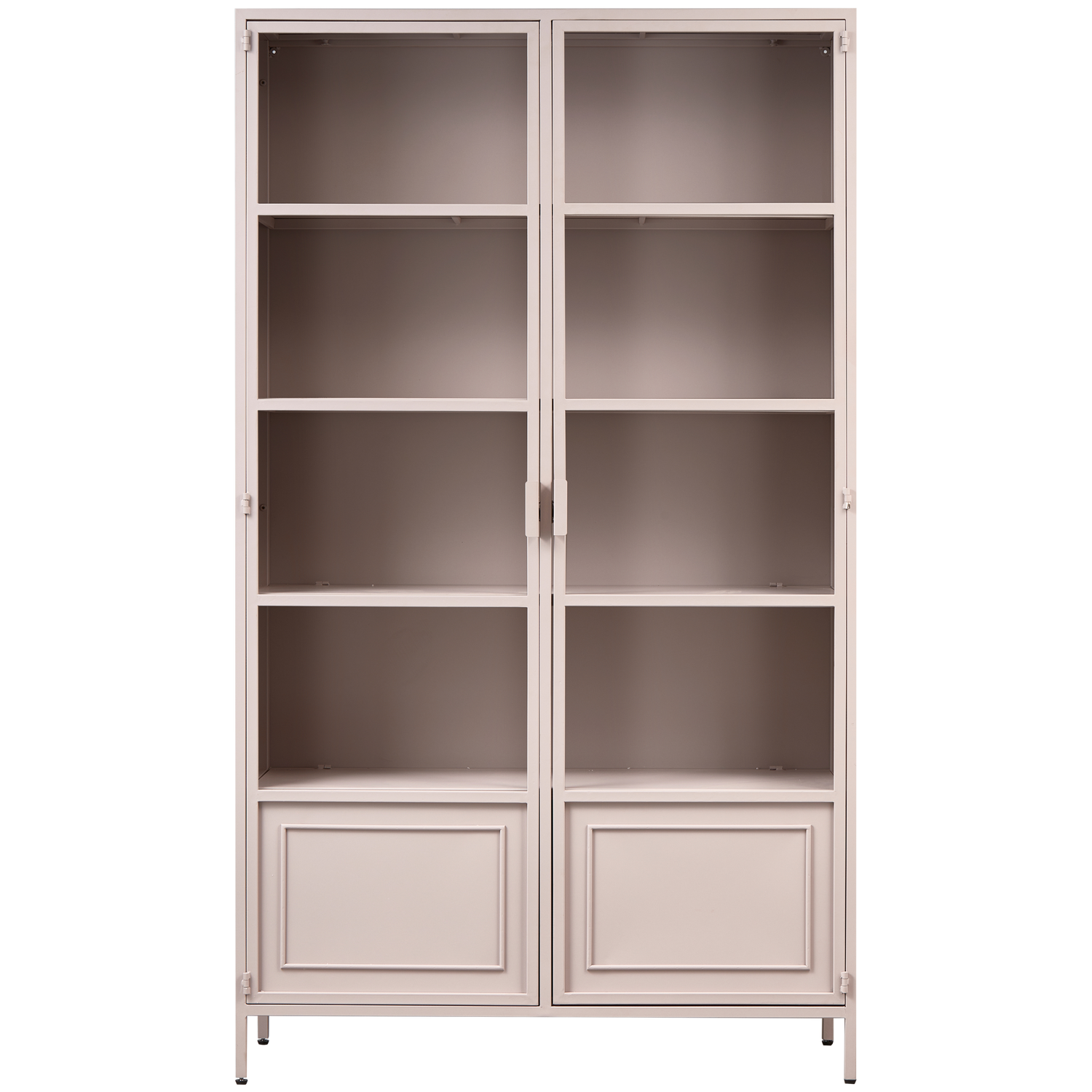 Ronja vitrinekast xl metaal soft pink