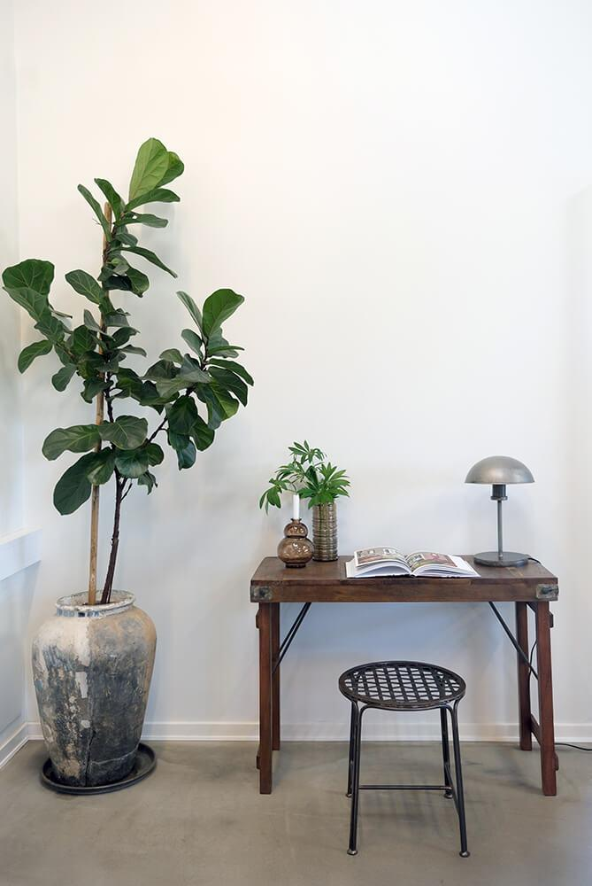 Gerecycled houten consoletafel