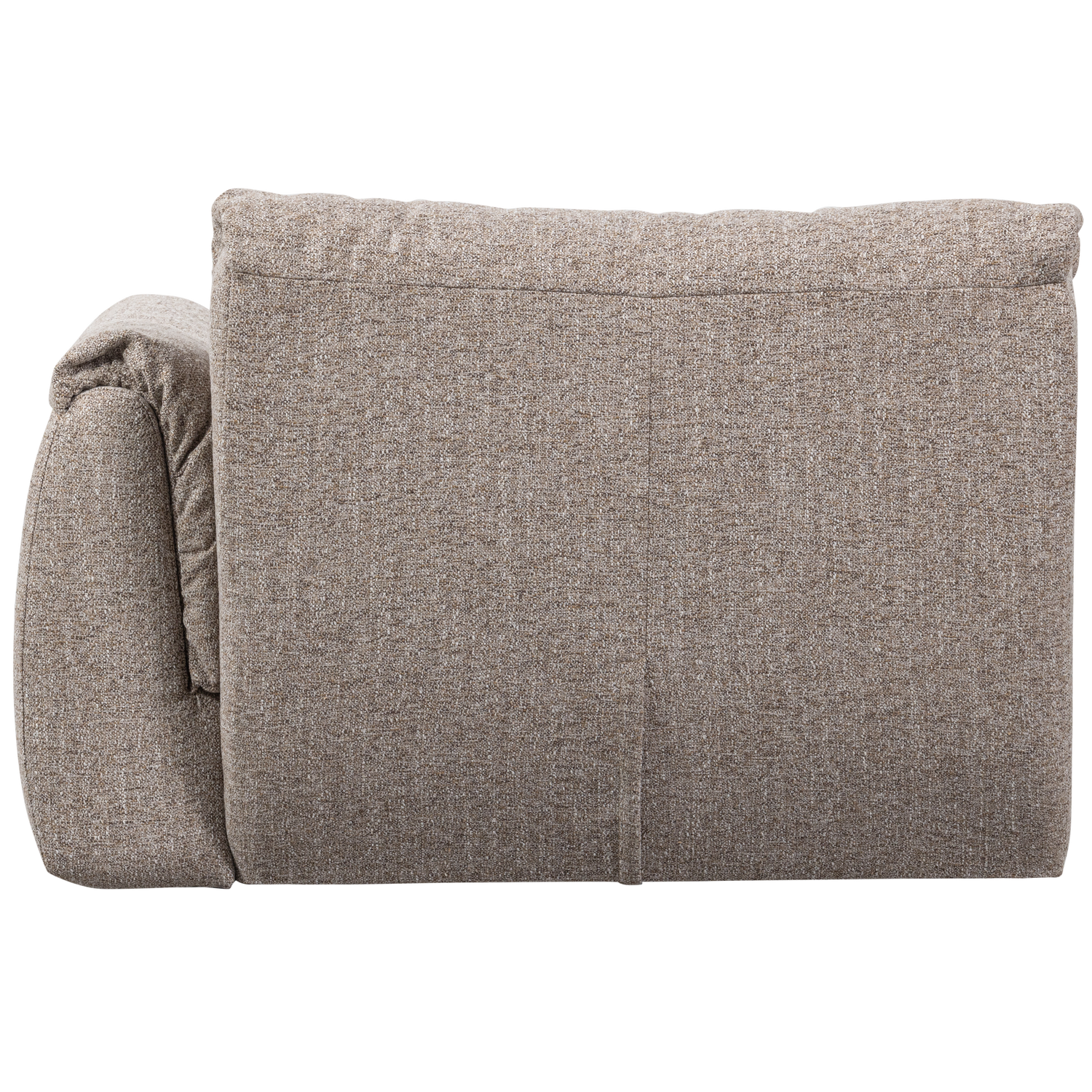 Baggy 1-zits element met arm rechts geweven chenille bruin