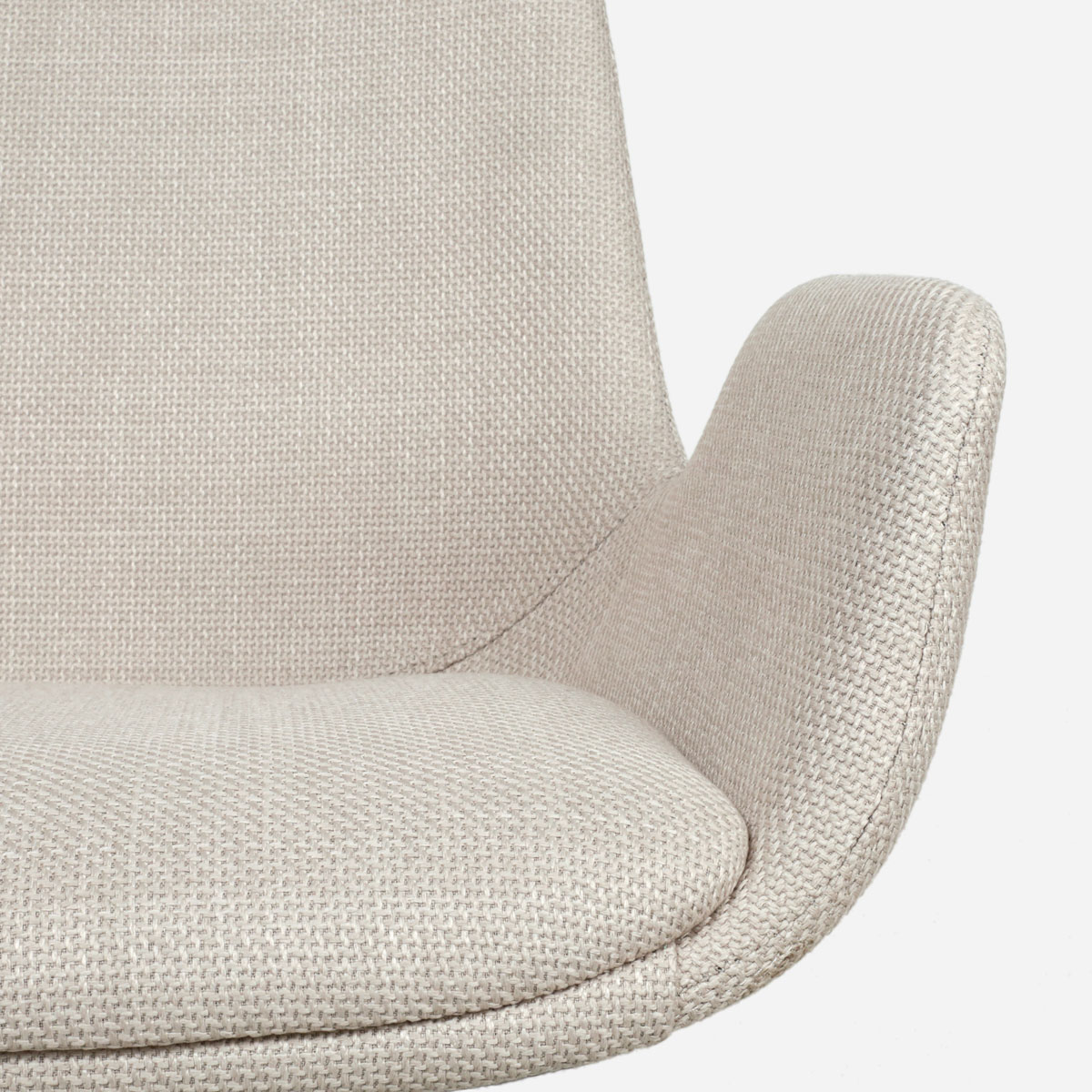 Niva-Eef draaibare tulp barkruk - beige