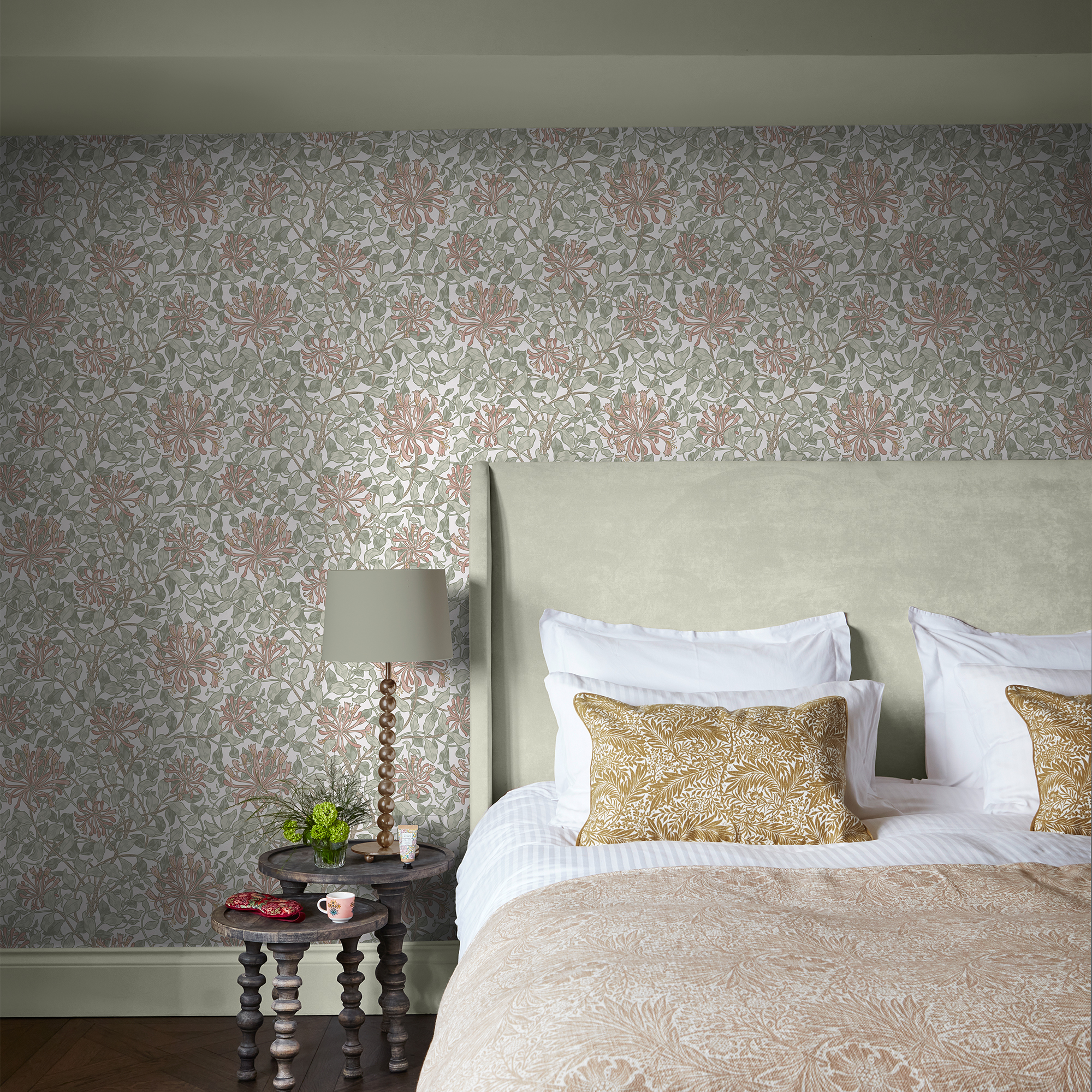 Behang William Morris at Home Honeysuckle
