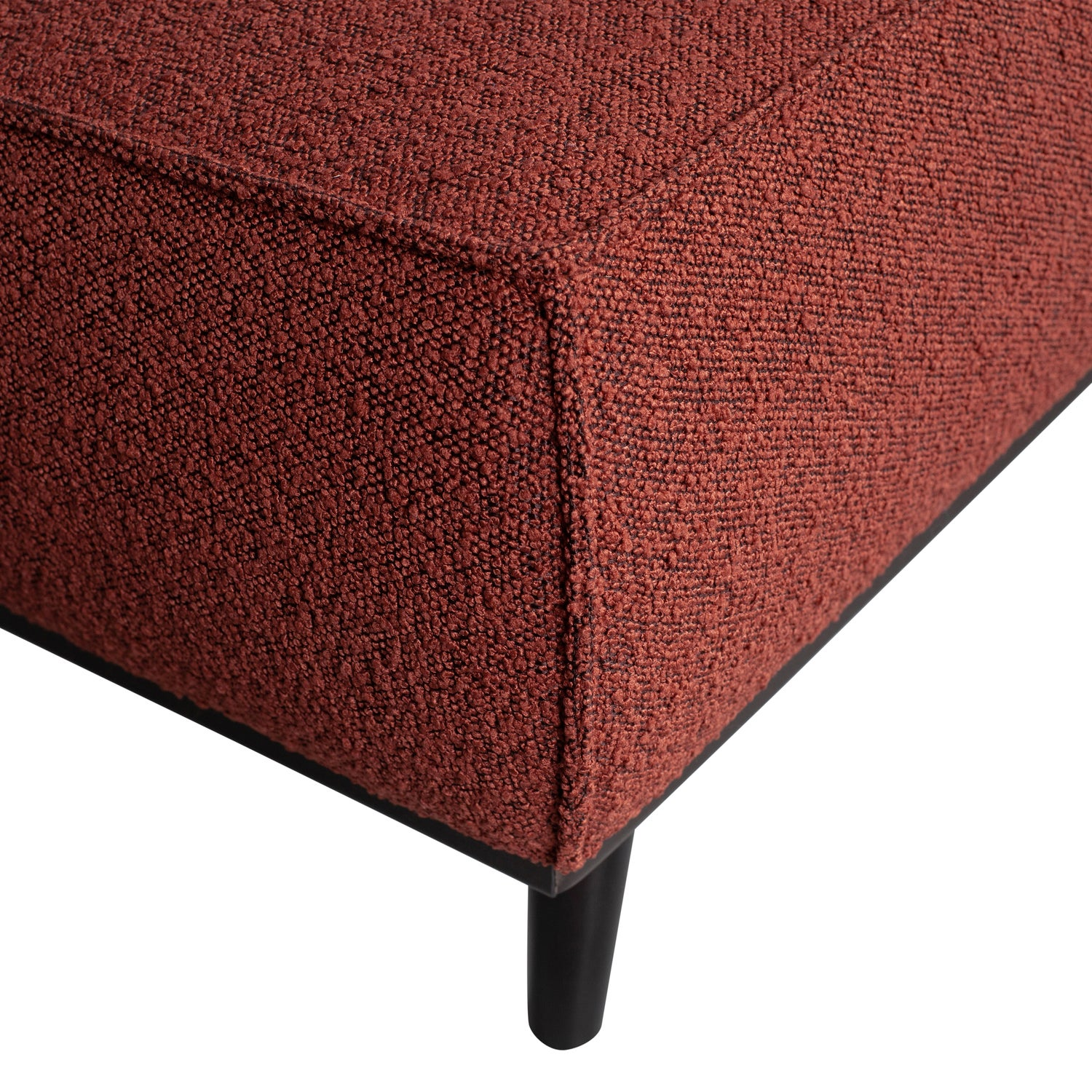 Statement hocker lichtbruin melange