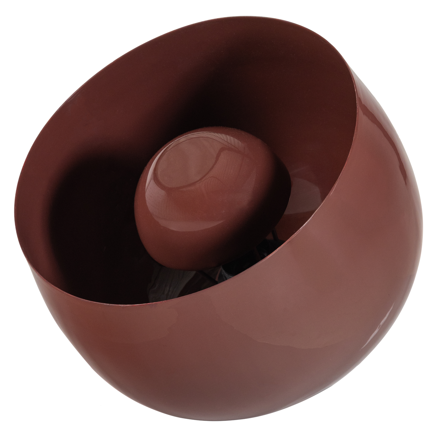 Mero tafellamp 25xo26 cm metaal hoogglans rood