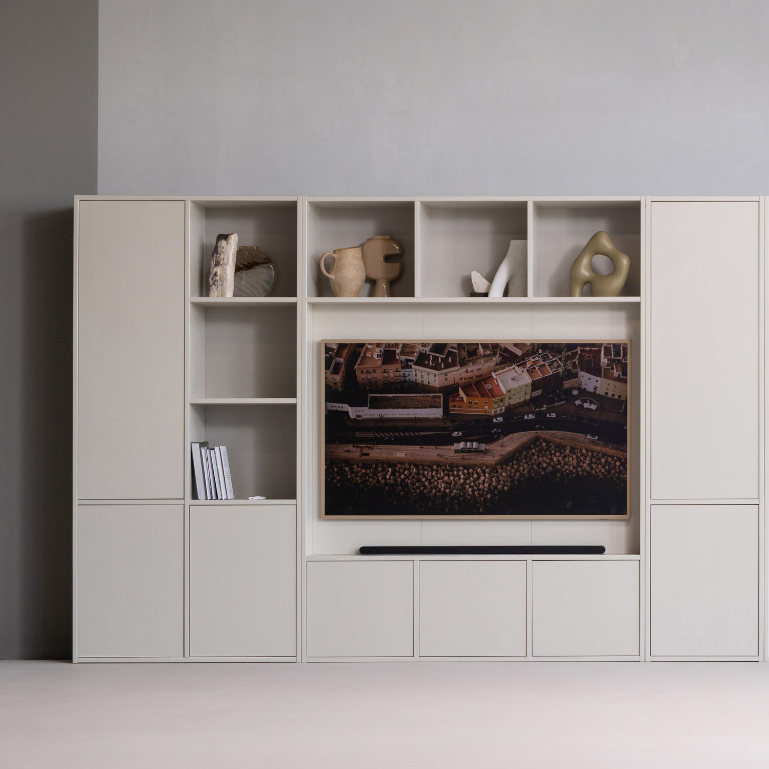 Meggy tv opbergkast 160 cm grenen middenbruin [fsc]