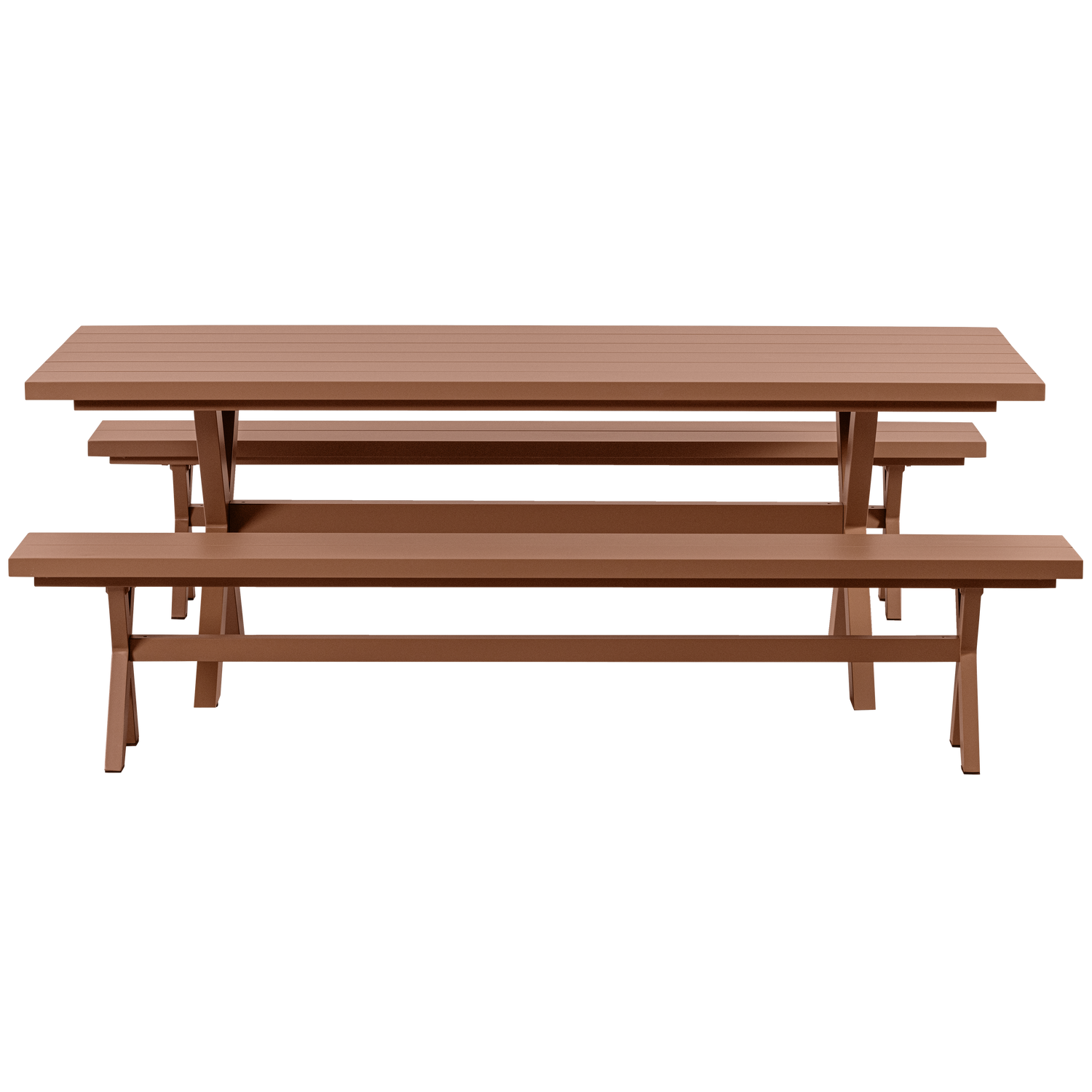 Delta picknick tuintafel aluminium terra 220x100 cm