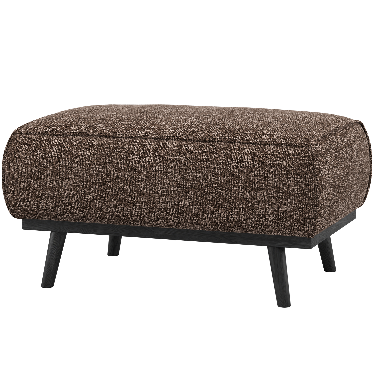 Statement hocker lichtbruin melange