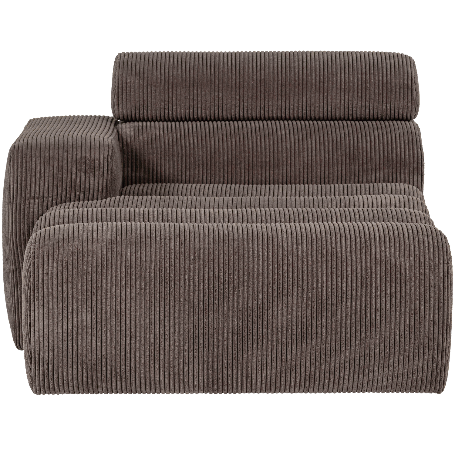 Novi chaise longue element arm links ribstof terra