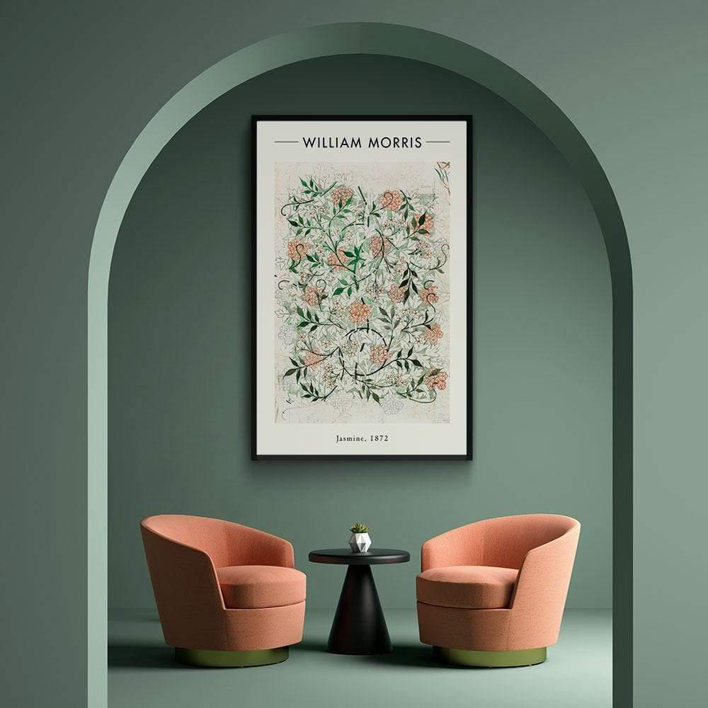 Walljar poster ingelijst - William Morris - Jasmine