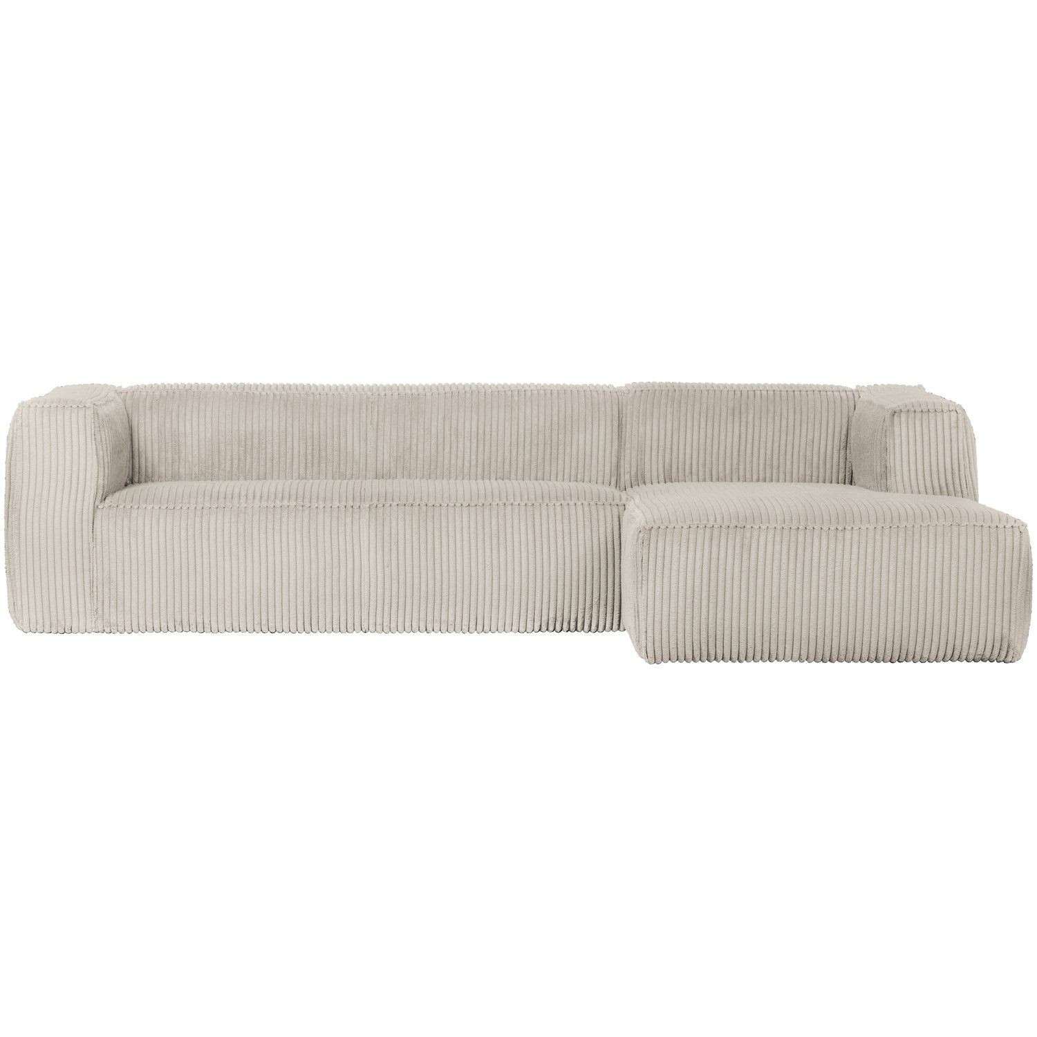 Bean hoekbank rechts chenille velvet taupe