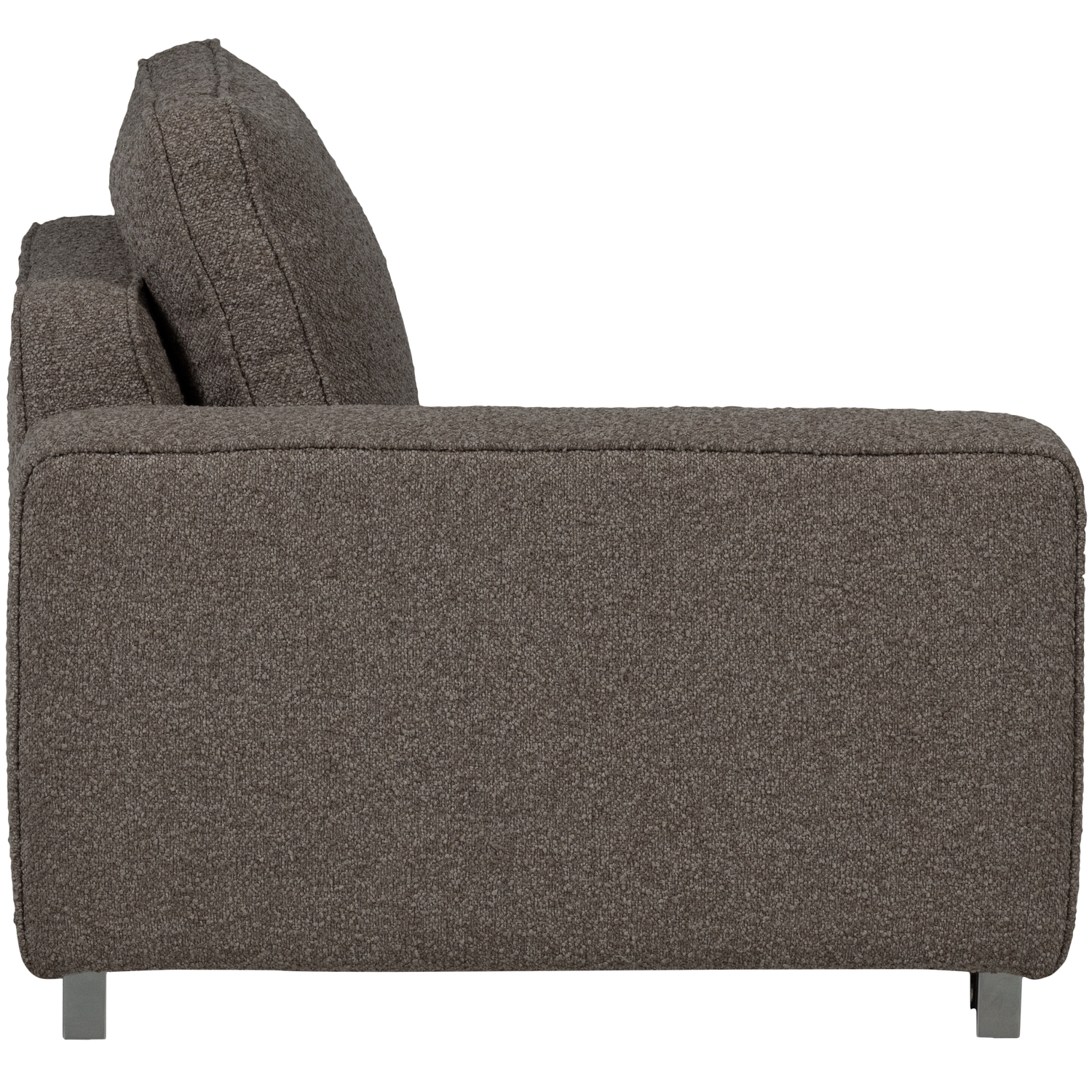 Lazy 1-zits element met arm links boucle antraciet