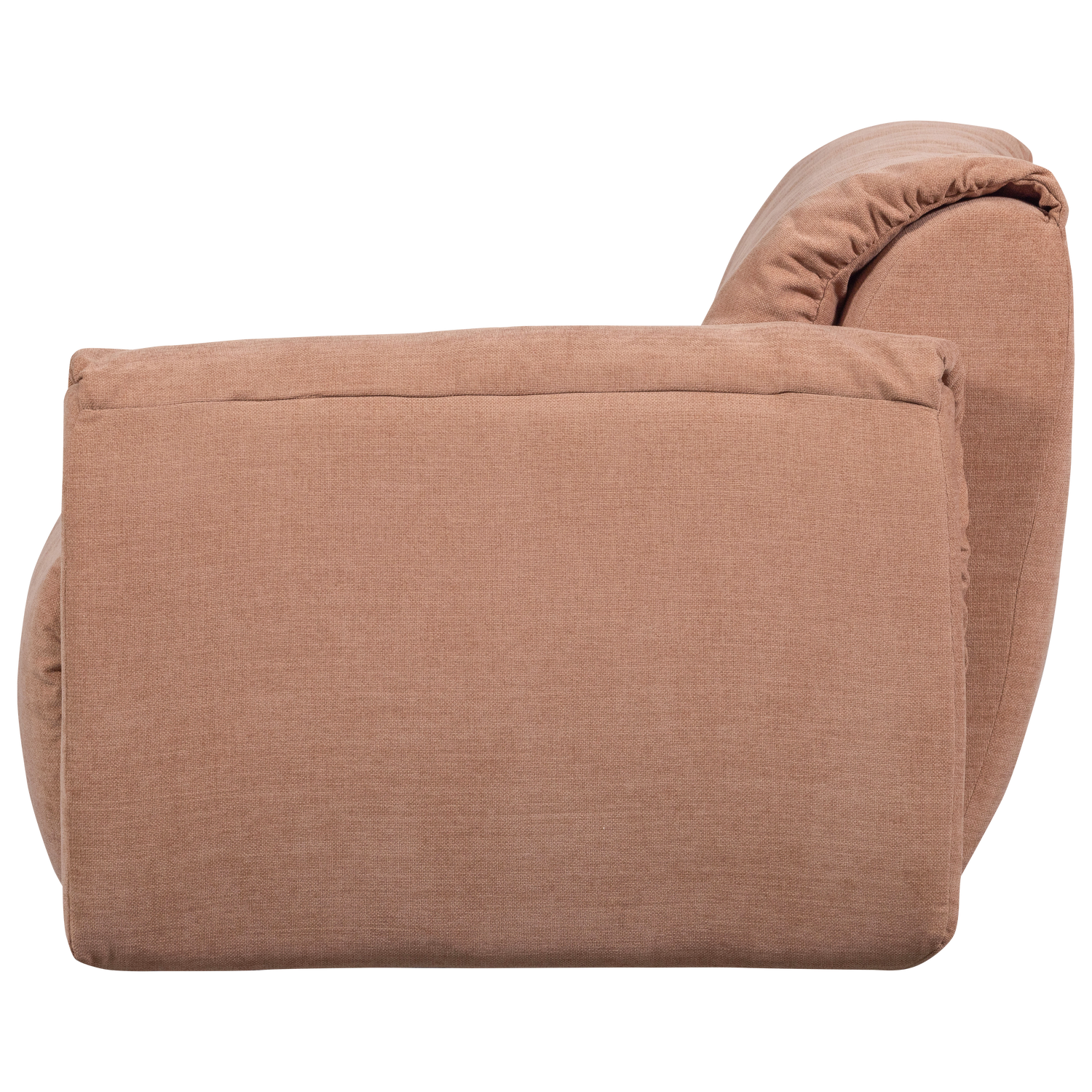 Baggy 1-zits element met arm rechts geweven chenille bruin