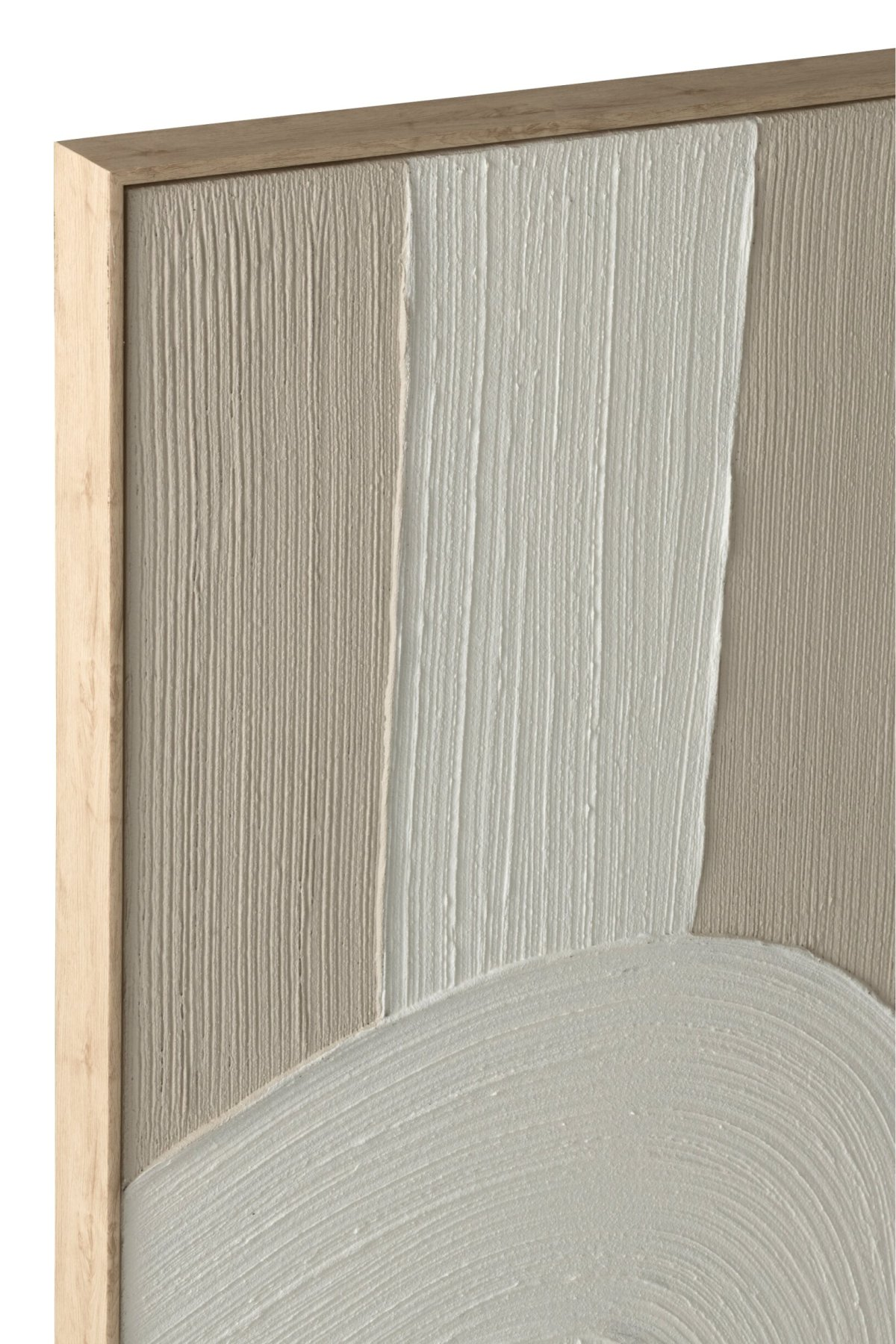 Beige schilderij organische lijnen