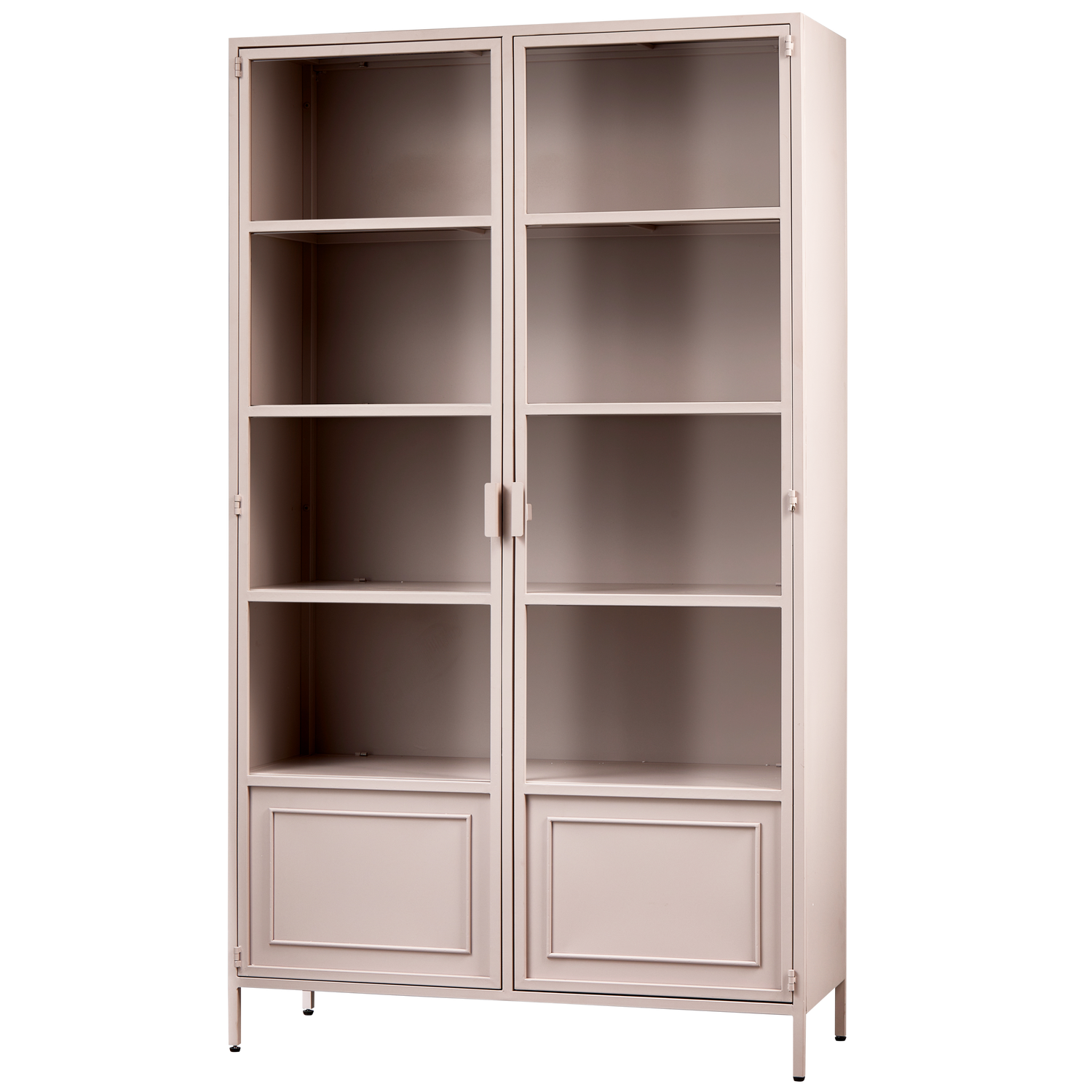 Ronja vitrinekast xl metaal soft pink