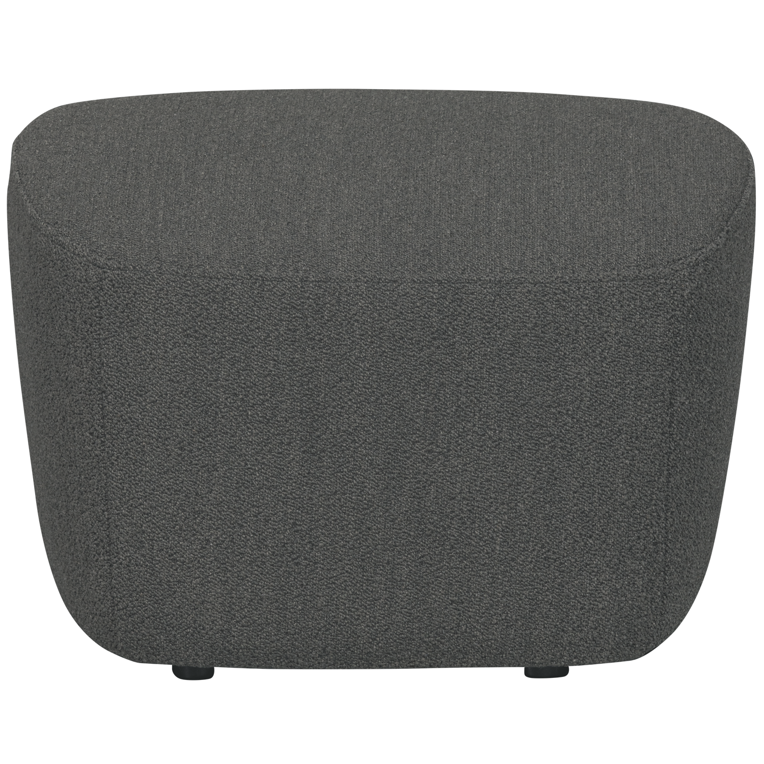 Lofty hocker boucle staalgrijs