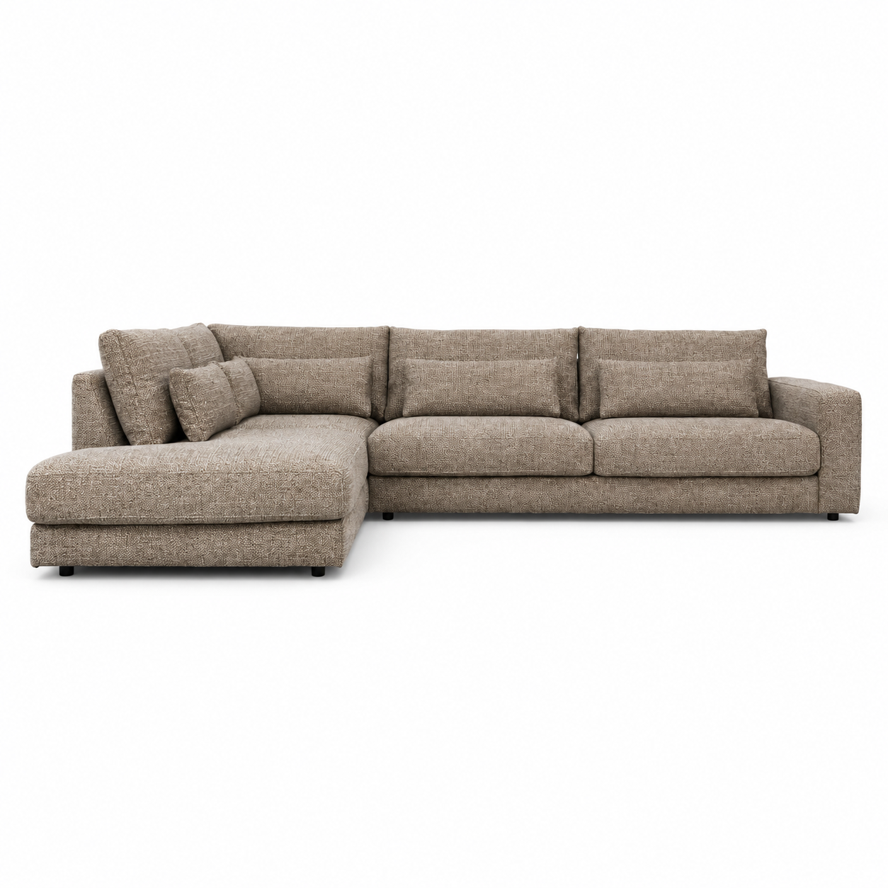 Hoekbank Lusaro Taupe Ottoman