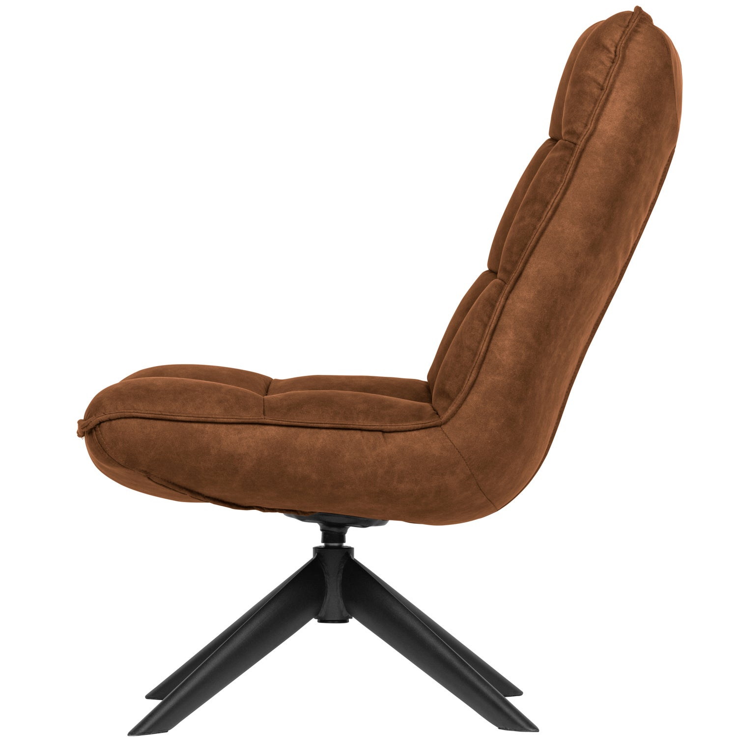 Jouke draaifauteuil chenille structuur roestbruin [fsc]