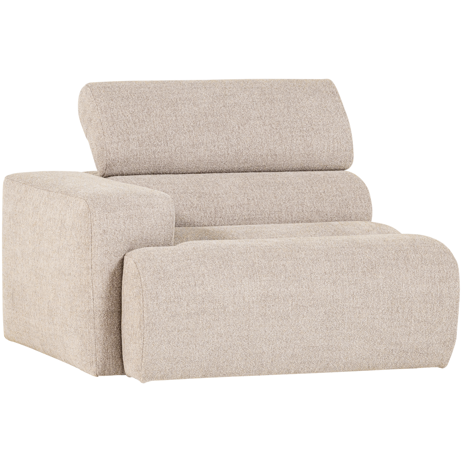 Novi 1-zits element arm links boucle karamelbruin