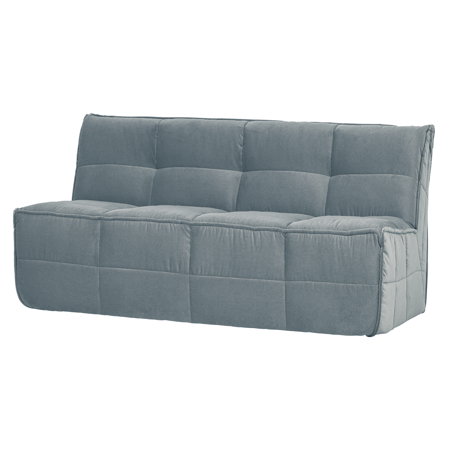 Cluster eetbankje met rugleuning boucle khaki bruin