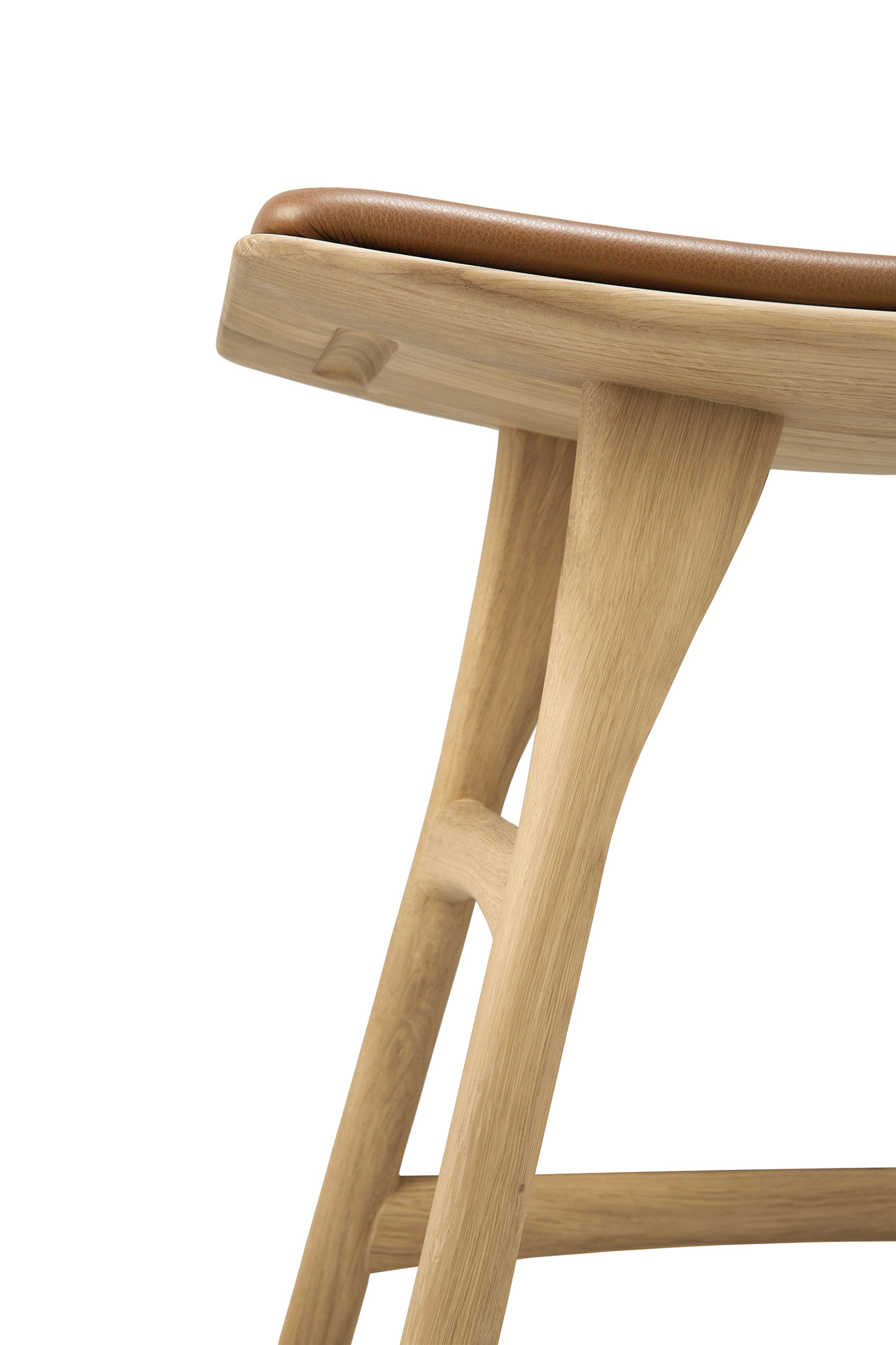 Ethnicraft - Osso eettafel kruk 45 - eiken/eiken zwart