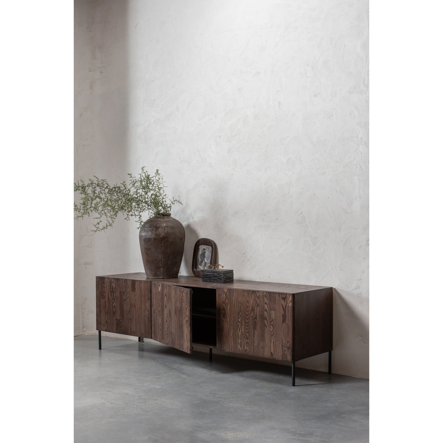 Bono gravure tv meubel essen bruin [fsc]