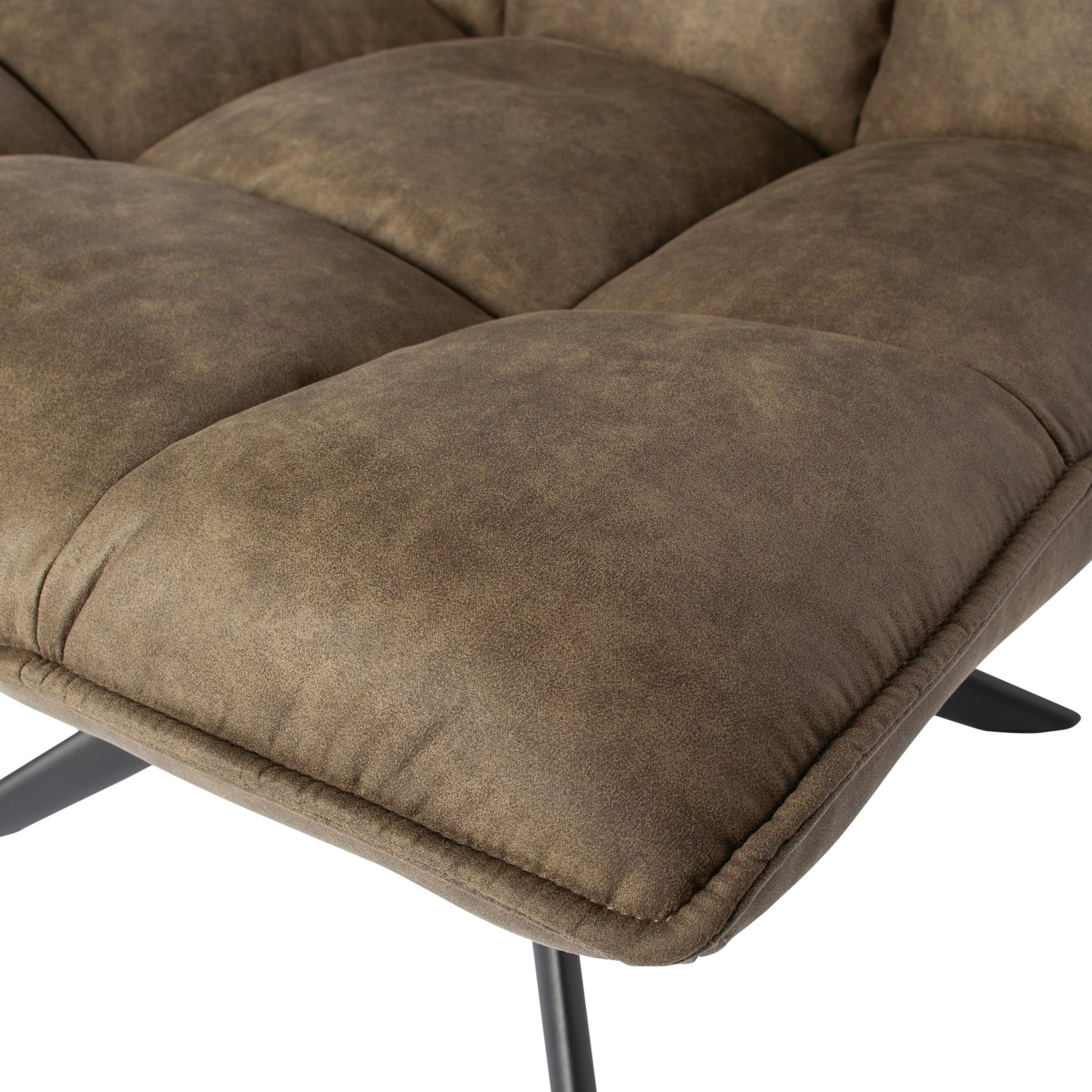 Jouke draaifauteuil chenille structuur roestbruin [fsc]