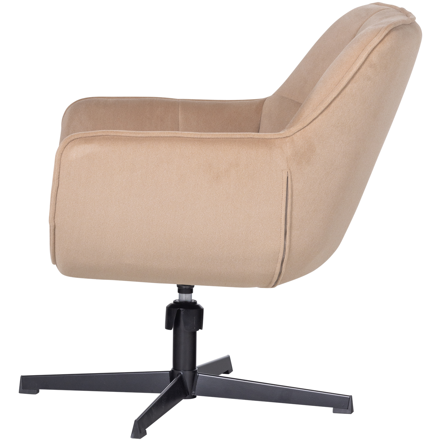 Wibo draaifauteuil mat velvet bruinrood [fsc]