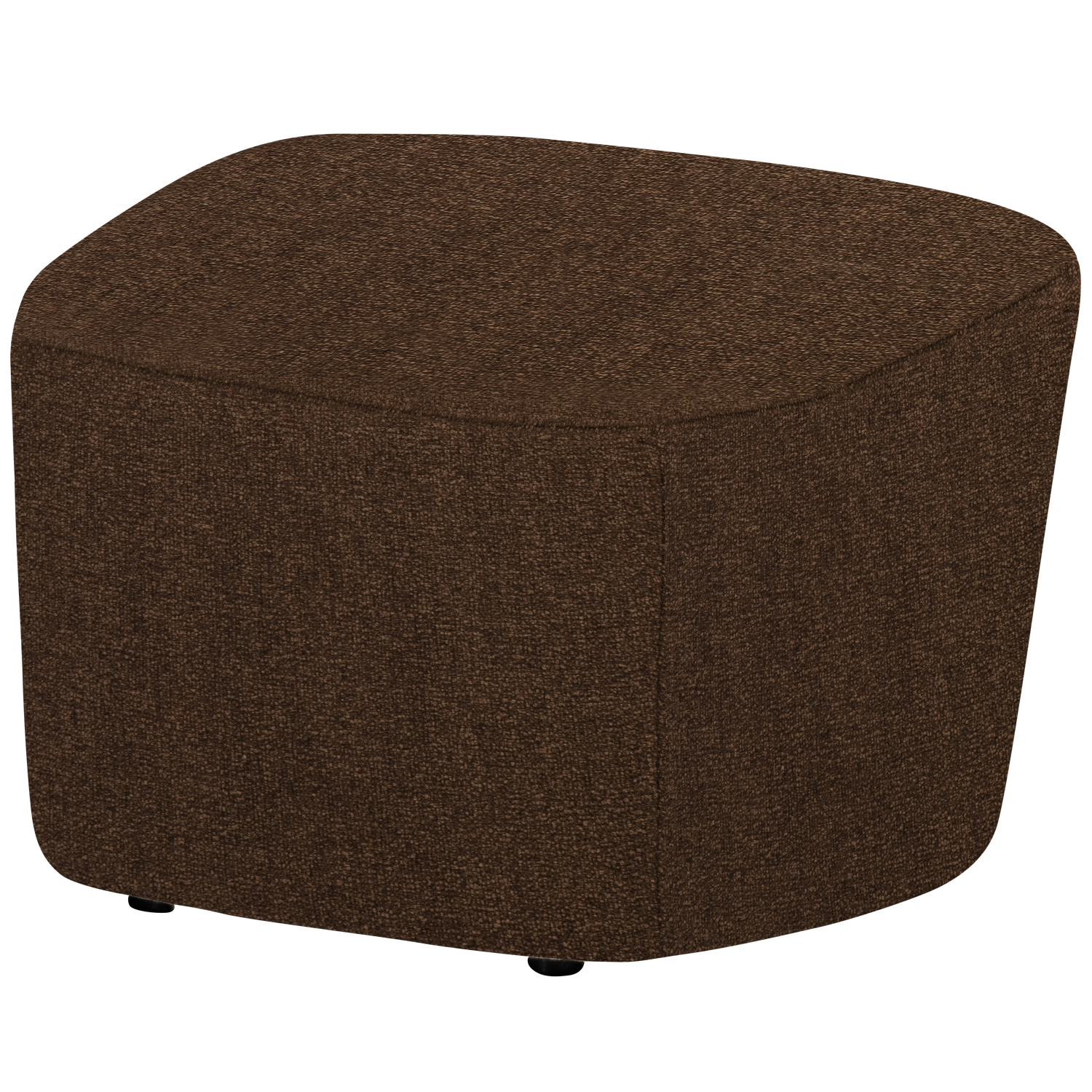 Lofty hocker boucle staalgrijs