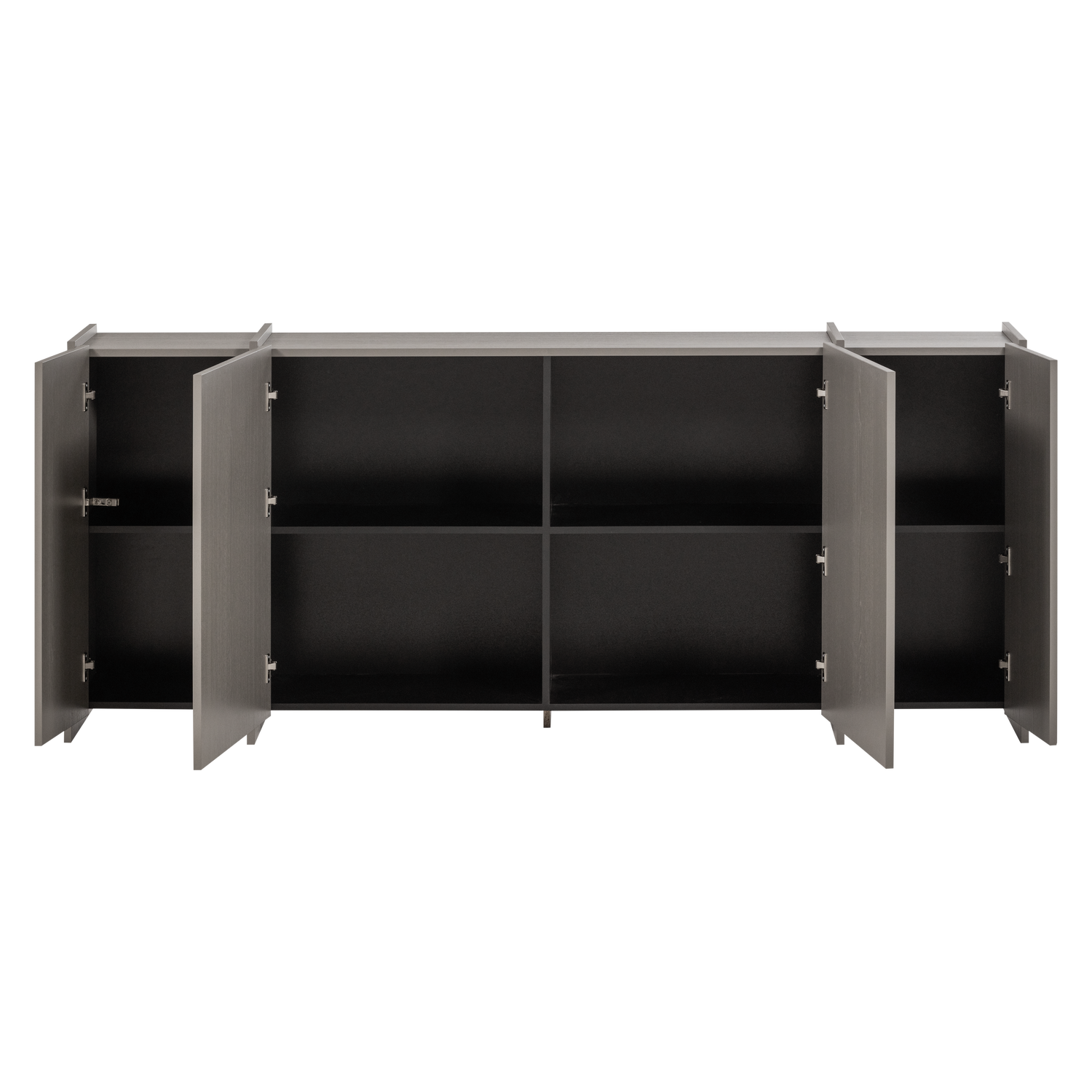 Brock dressoir 200 cm essen fineer warmgrijs [fsc]