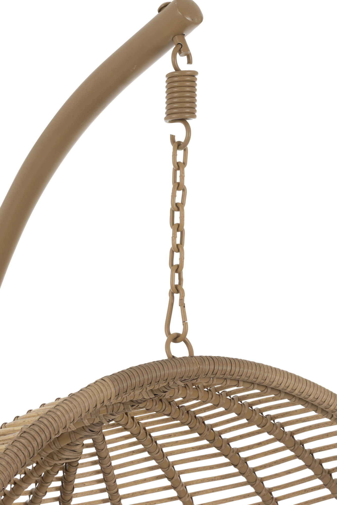 Beige ronde hangstoel j-line