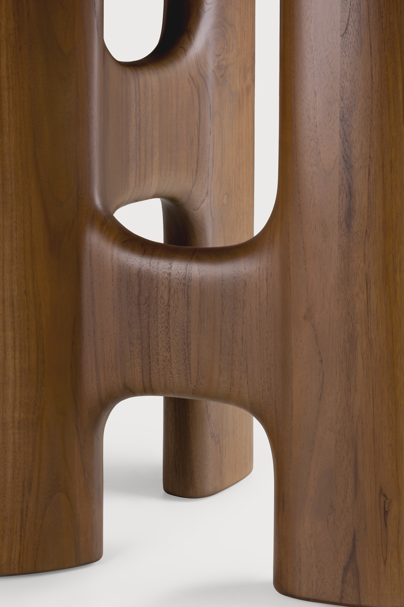 Eettafel Flow teak wild brown