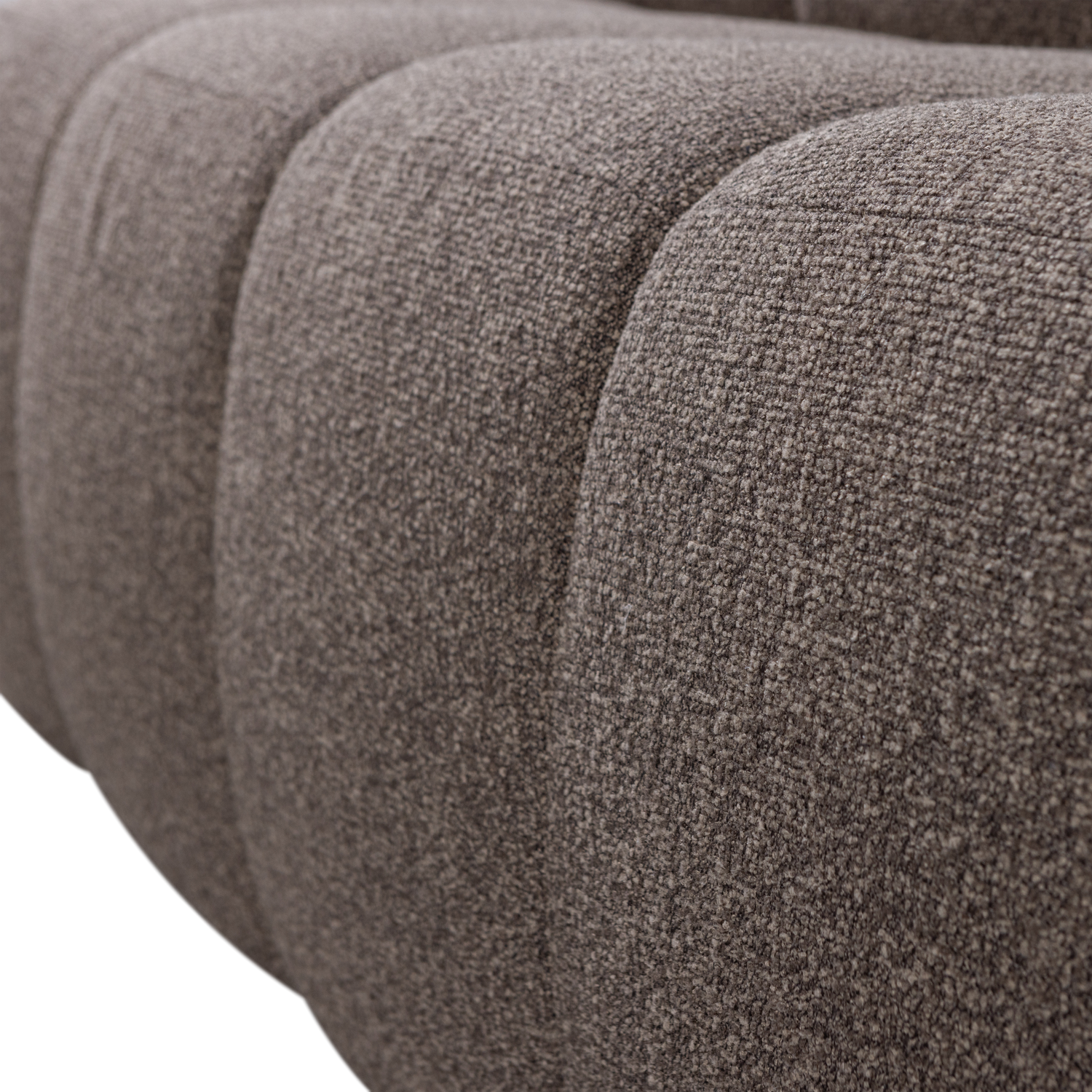 Mojo eetbank 164 cm met rugleuning ribstof roestbruin