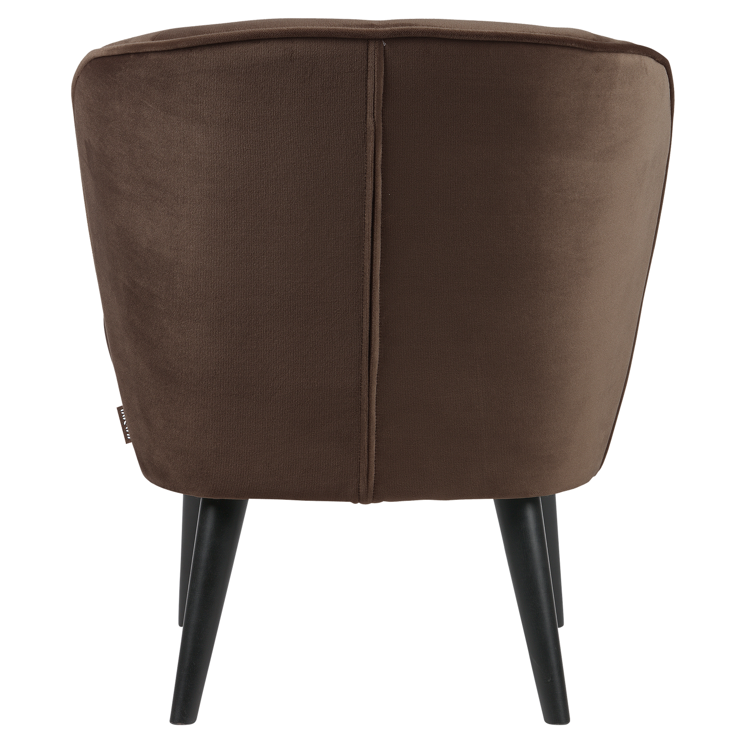 Sara fauteuil velvet donkerbruin [fsc]