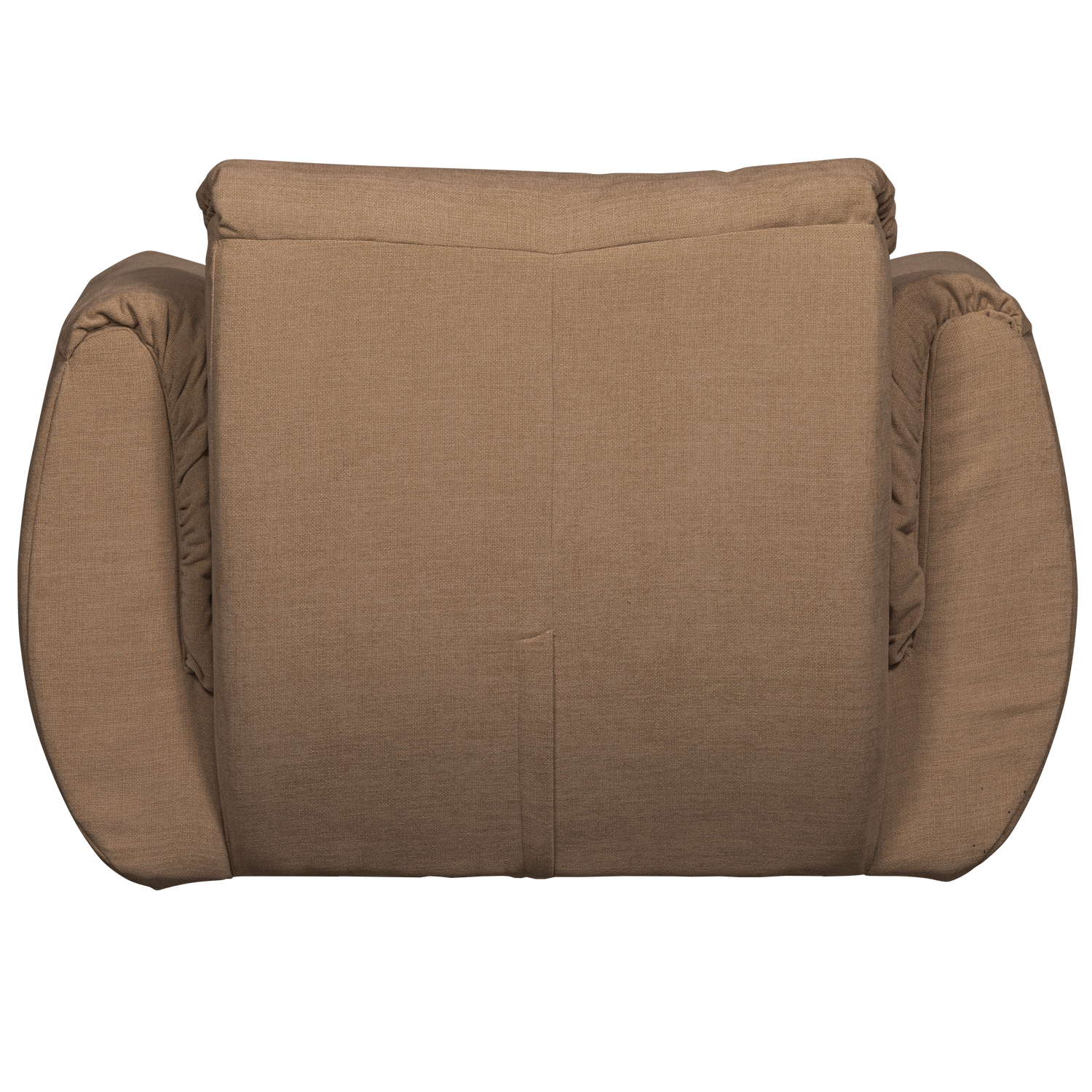 Baggy draaifauteuil geweven stof warmgrijs melange