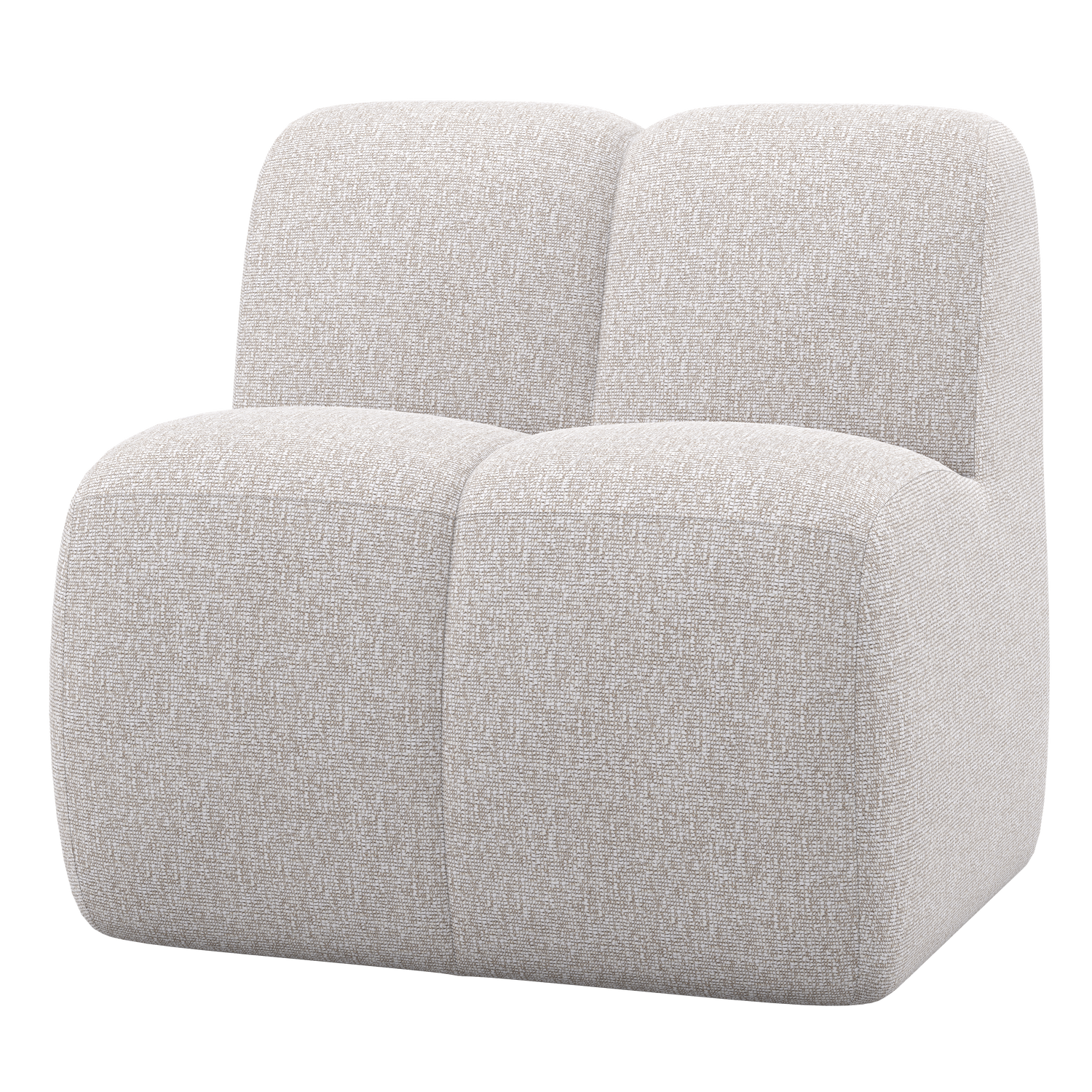 Mojo eetbank 84 cm met rugleuning wollig bruin