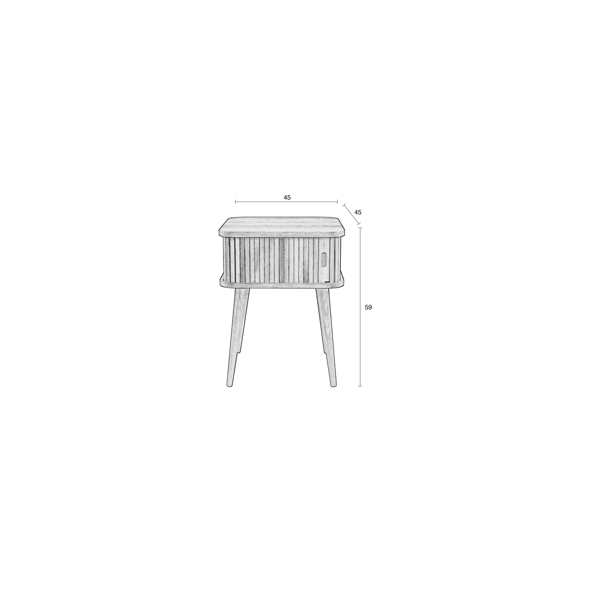 Zuiver bijzettafel Barbier