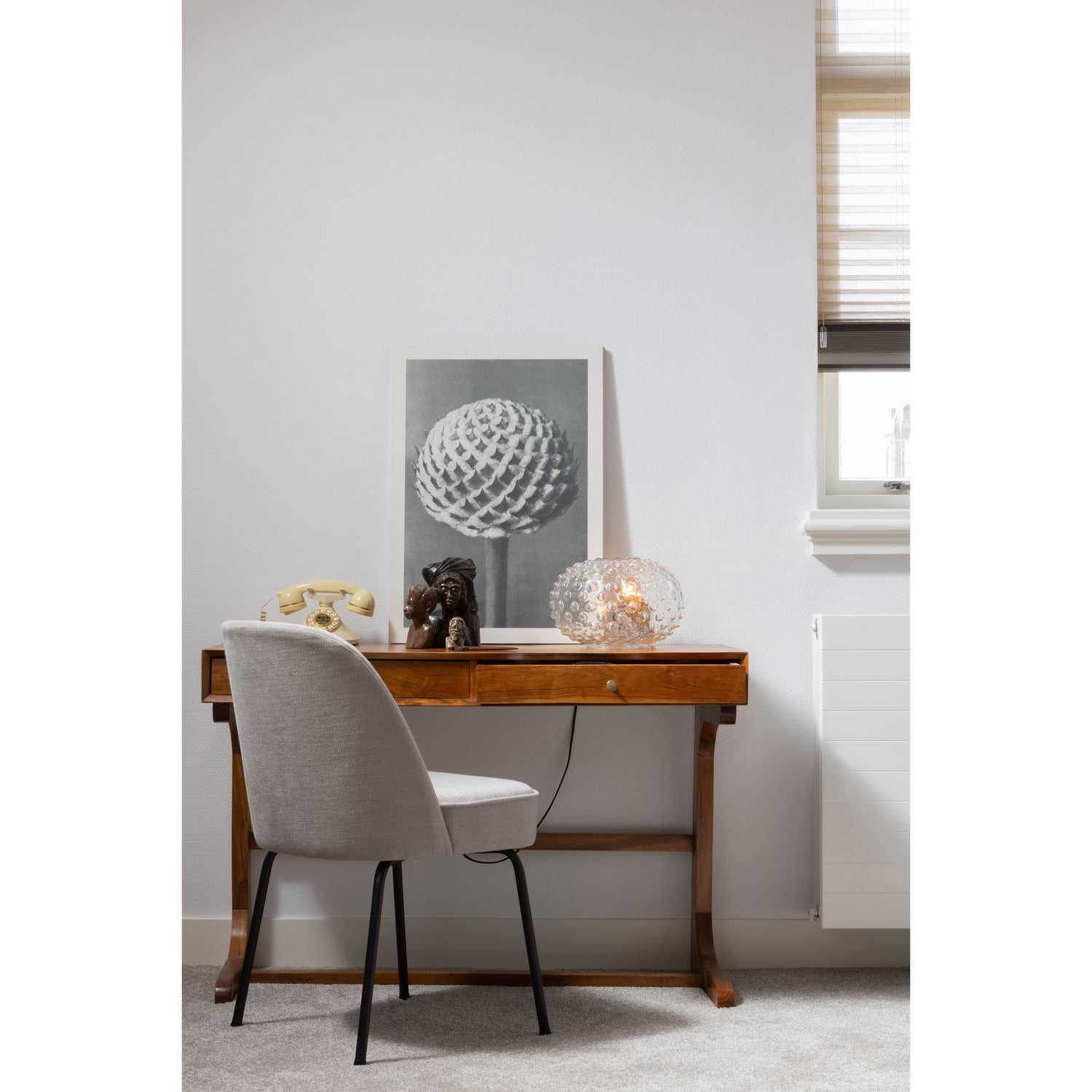 Vogue eetkamerstoel structure velvet brass