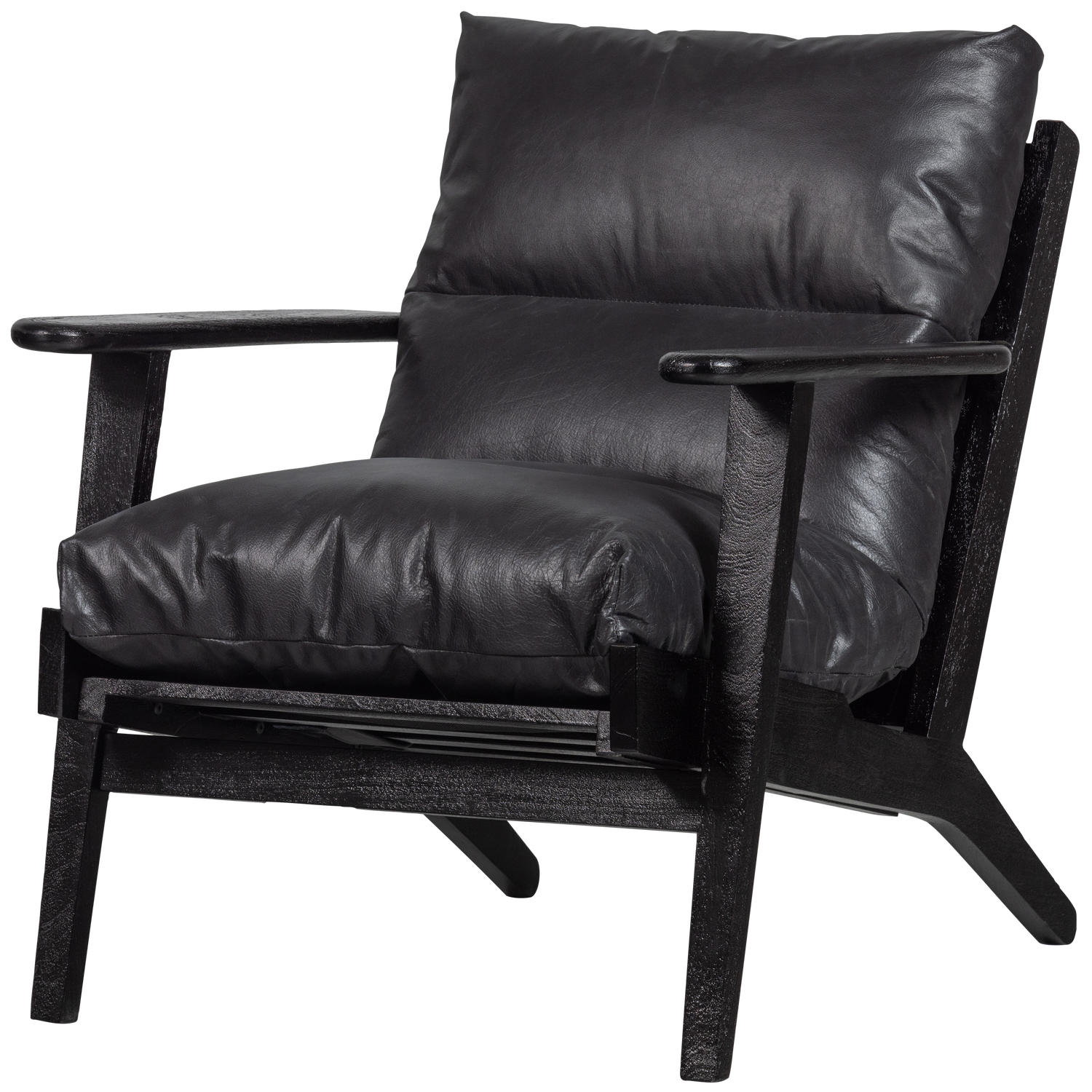 Houston fauteuil boucle/hout naturel