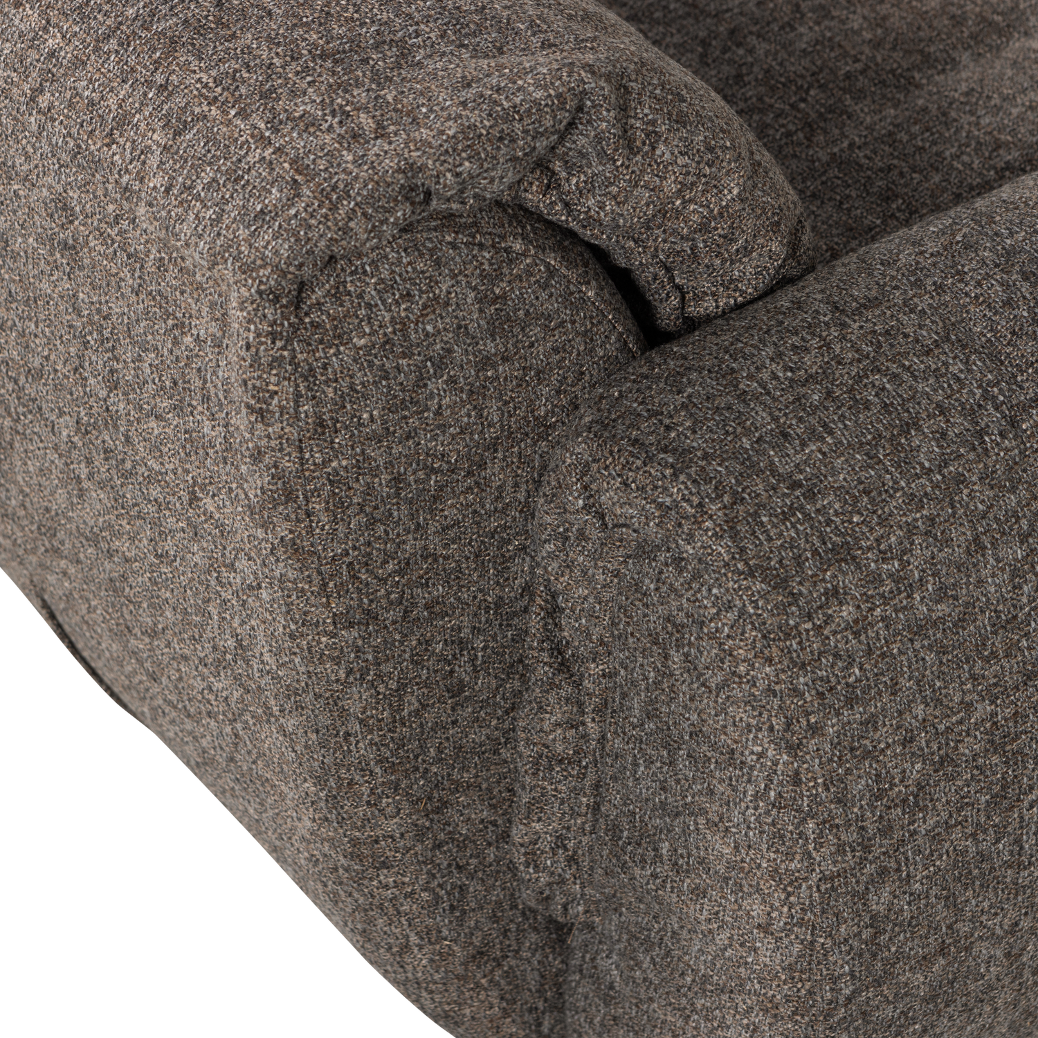 Baggy loveseat geweven chenille bruin