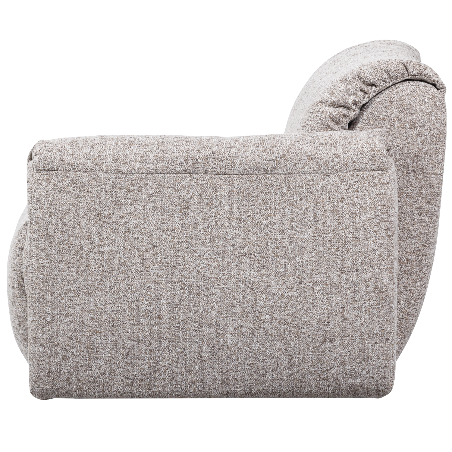 Baggy 1-zits element met arm rechts geweven chenille bruin